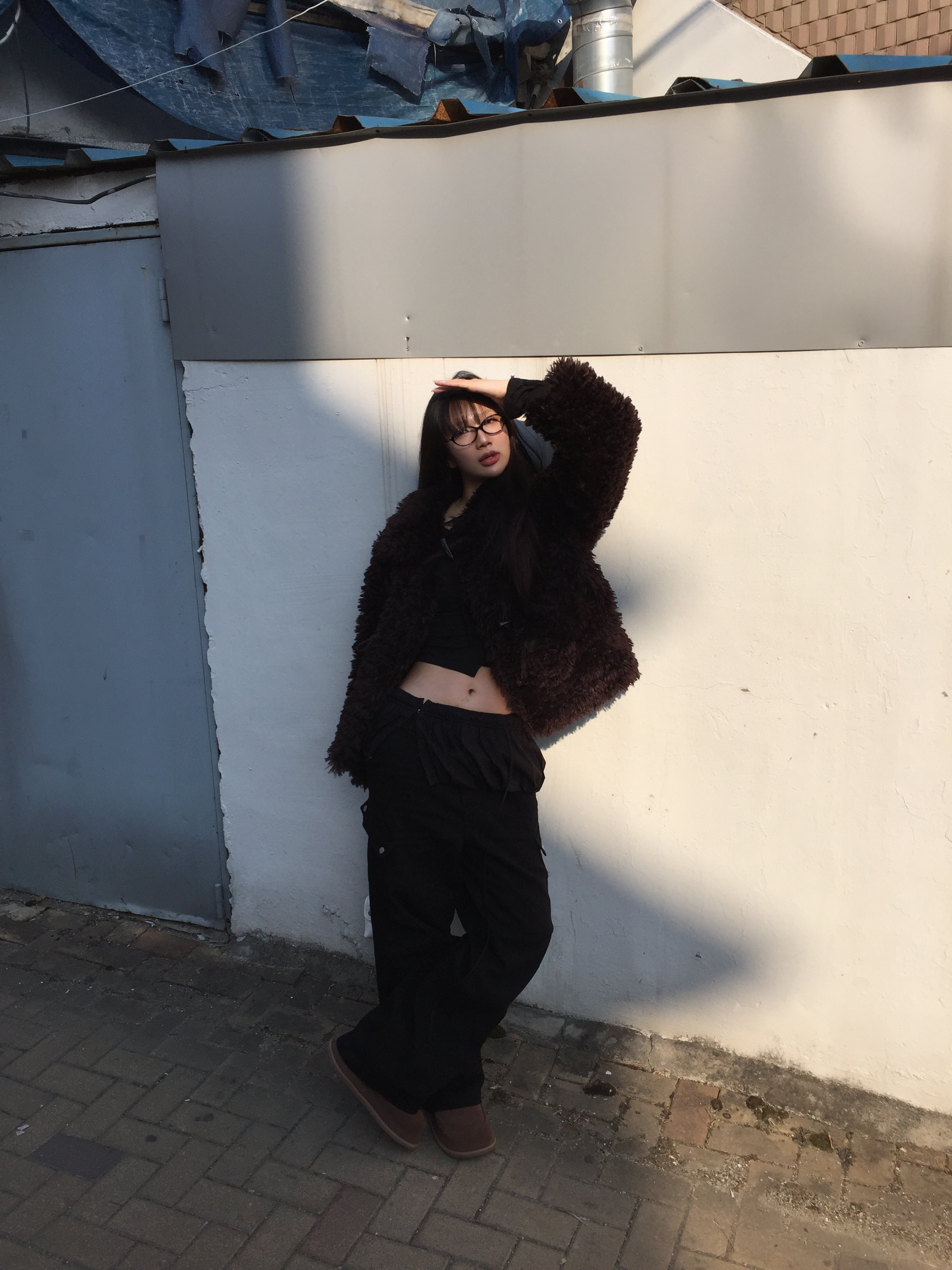 Kinchi x Non Parking N Road Boots Cocoa 착용 스타일