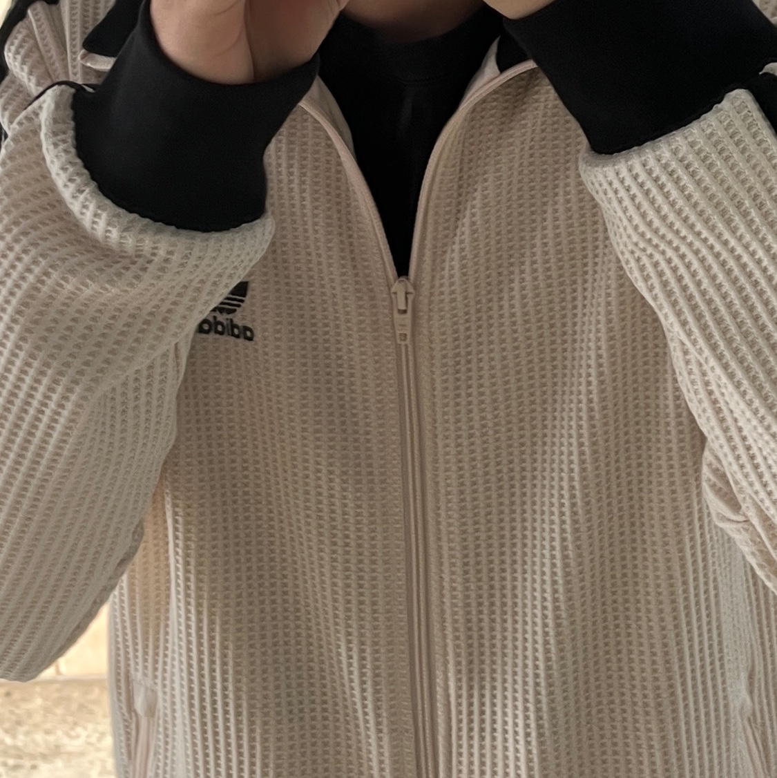 Adidas Waffle Beckenbauer Track Top Wonder White - KR Sizing 착용 스타일