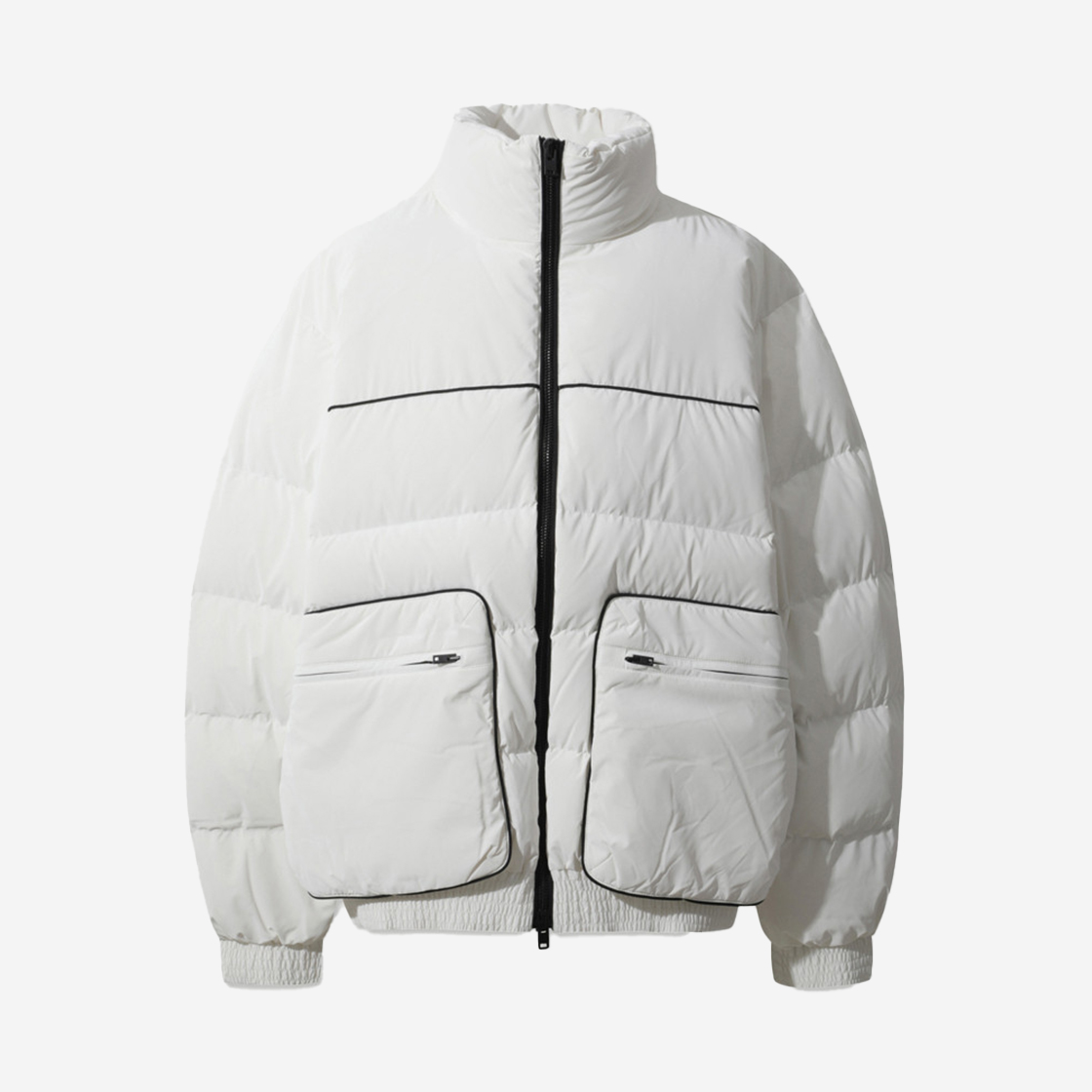 IRUCW24054WHX Iro Nerispe Piping Duck Down Padding Jumper Black