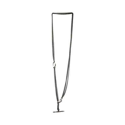 KM5BJENWM12SV Werkstatt:Munchen Necklace Two Chains Silver - 25SS