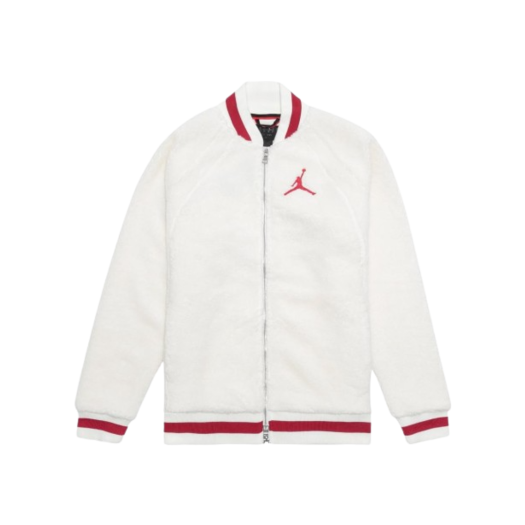 Jordan Shearling Fleece Jacket Sail Gym Red - US/EU