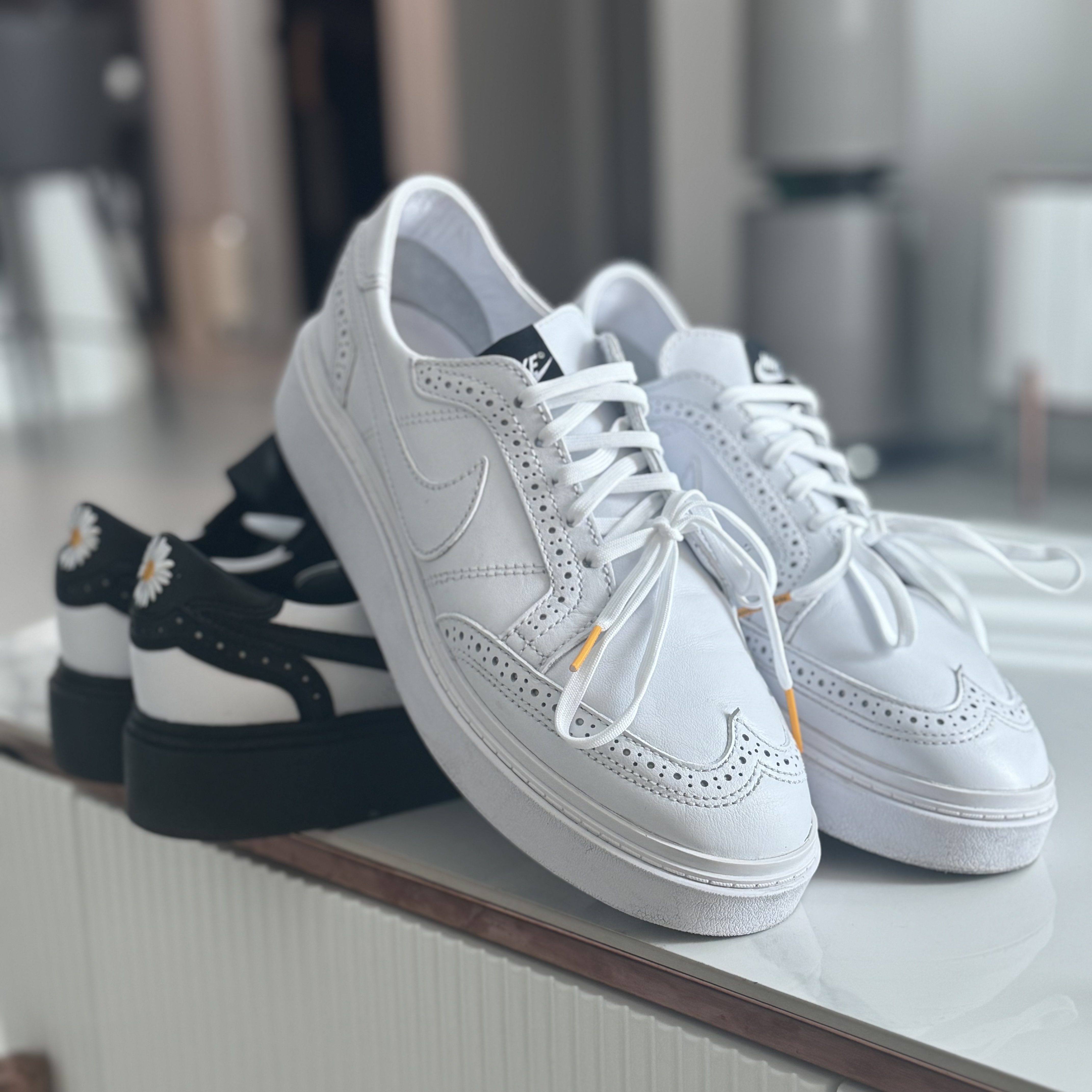 Nike x Peaceminusone Kwondo1 White, Nike x Peaceminusone Kwondo1 Black and White 착용 스타일