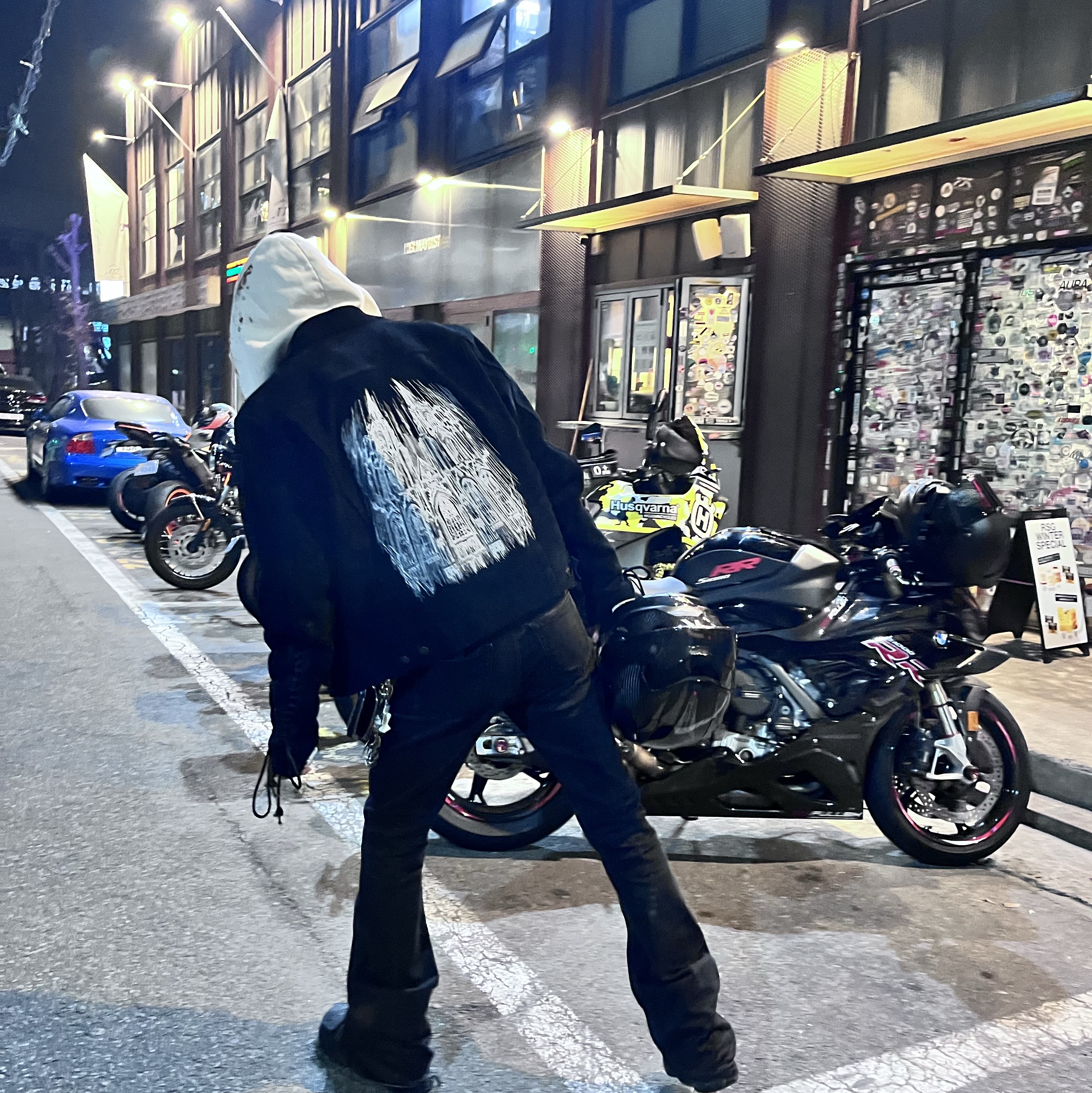 Undermycar Mu.30 Anti Fxxking Logo Play Stretch Flare Black Jeans, Timberland Premium 6 inch Waterproof Boot Black Nubuck - Wide 착용 스타일 - 3