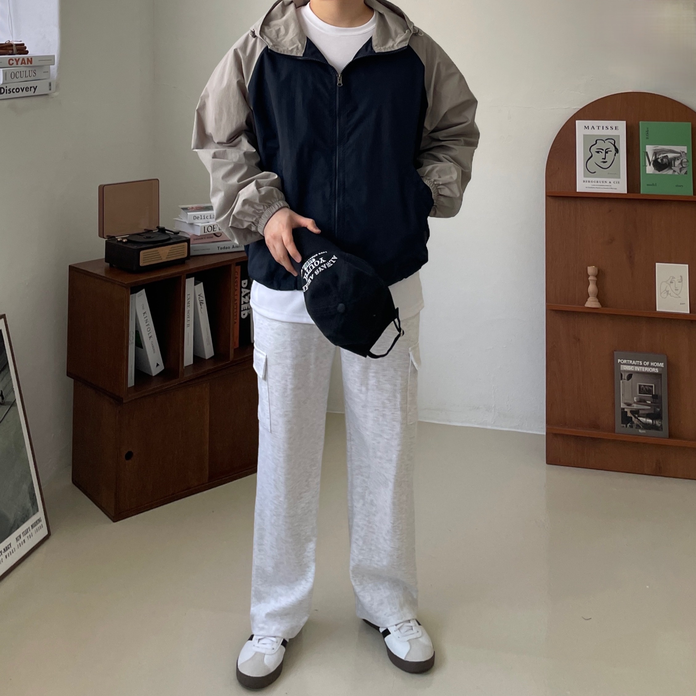 Adidas Samba OG Cloud White 착용 스타일 - 7