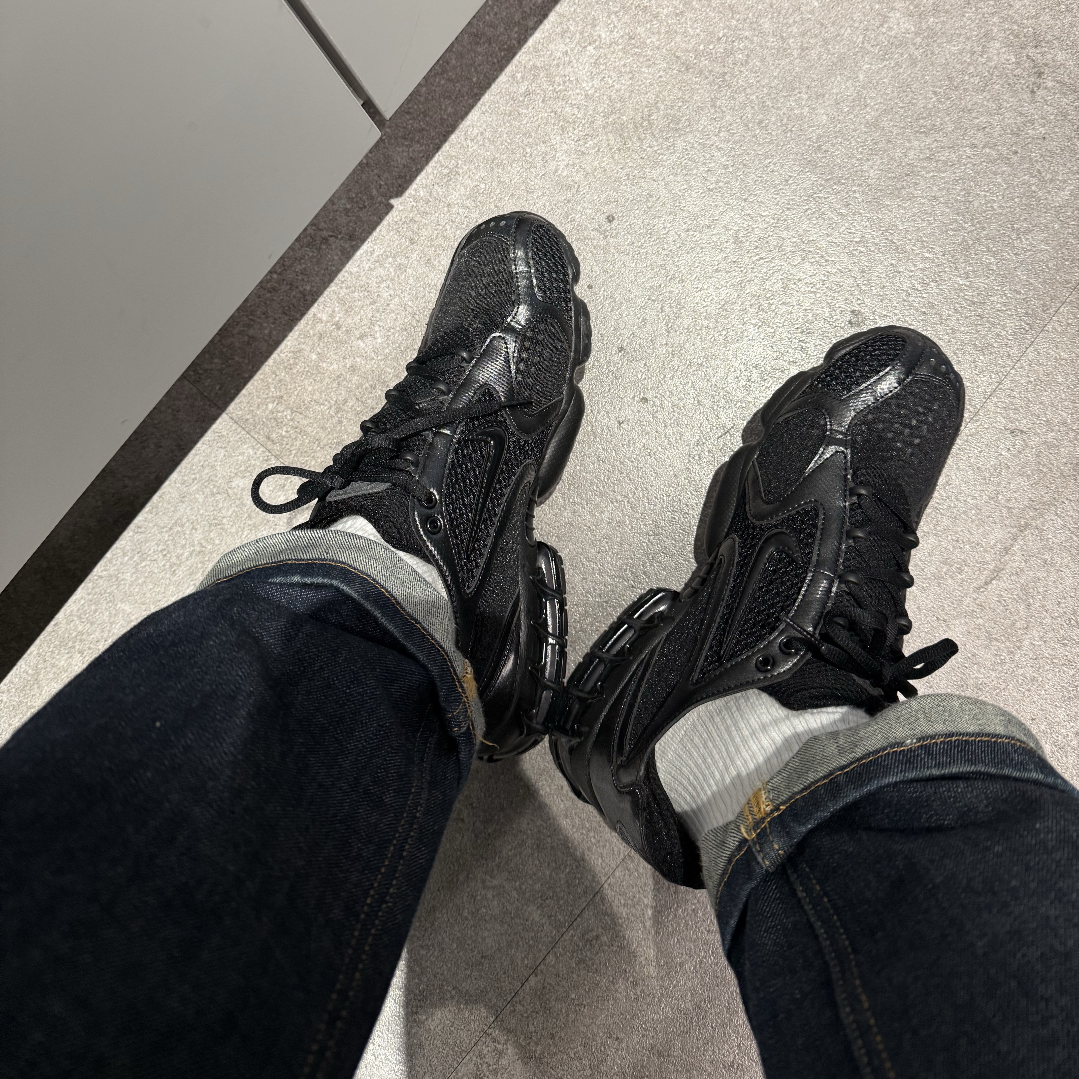 Nike Air Zoom Spiridon Cage 2 Black Anthracite 착용 스타일