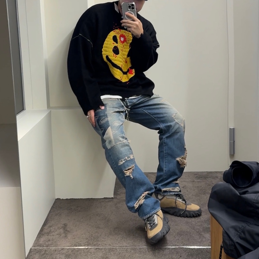 Saint Mxxxxxx x Cactus Plant Flea Market Smile Knit Black - 24AW, Kapital 14 oz. Denim 5P Monkey Cisco Speakeasy Dixie Remake Processing 착용 스타일