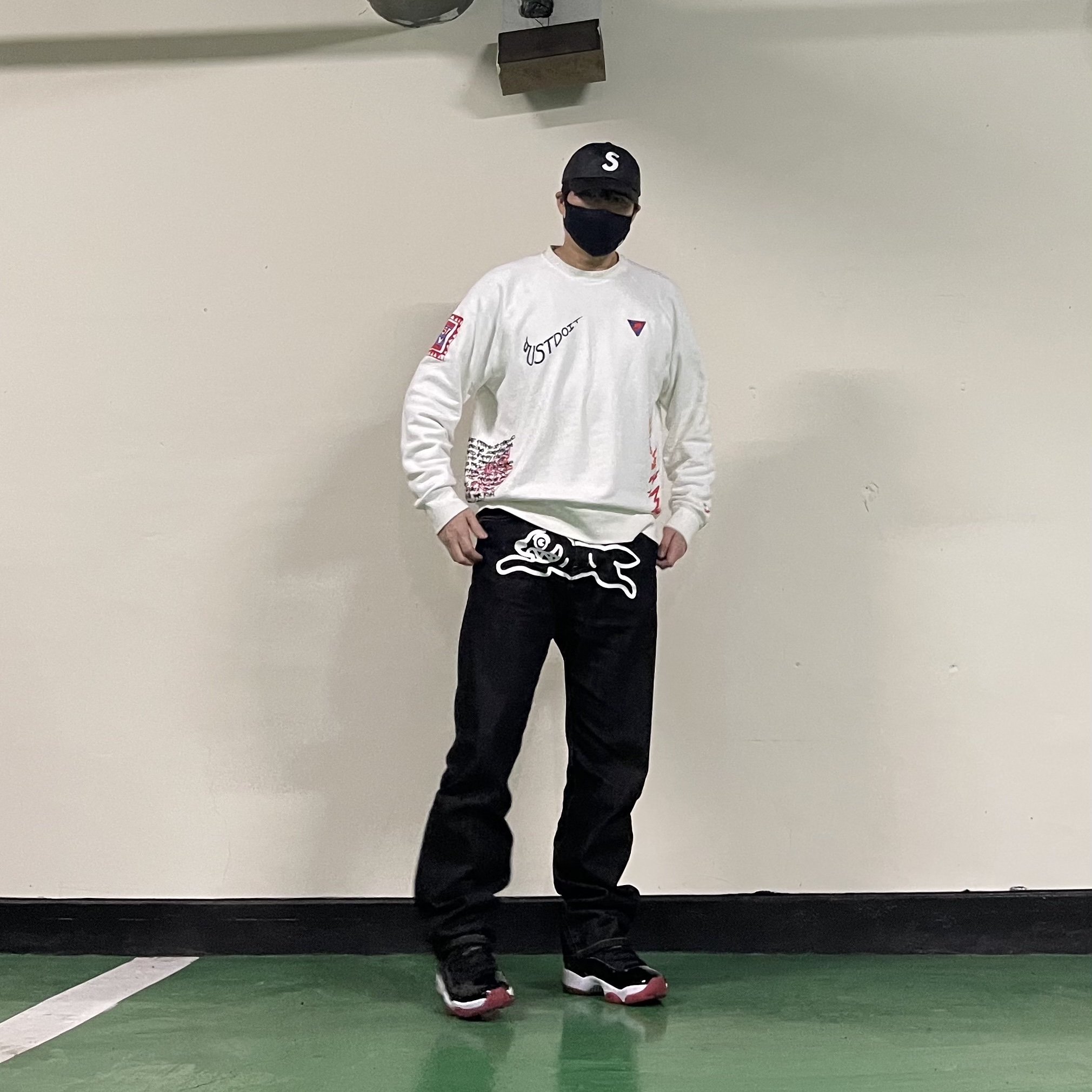 Supreme Raffia S Logo 6-Panel Black - 22SS, Nike NSW Crewneck Sweatshirt Pink - Asia 착용 스타일 - 1
