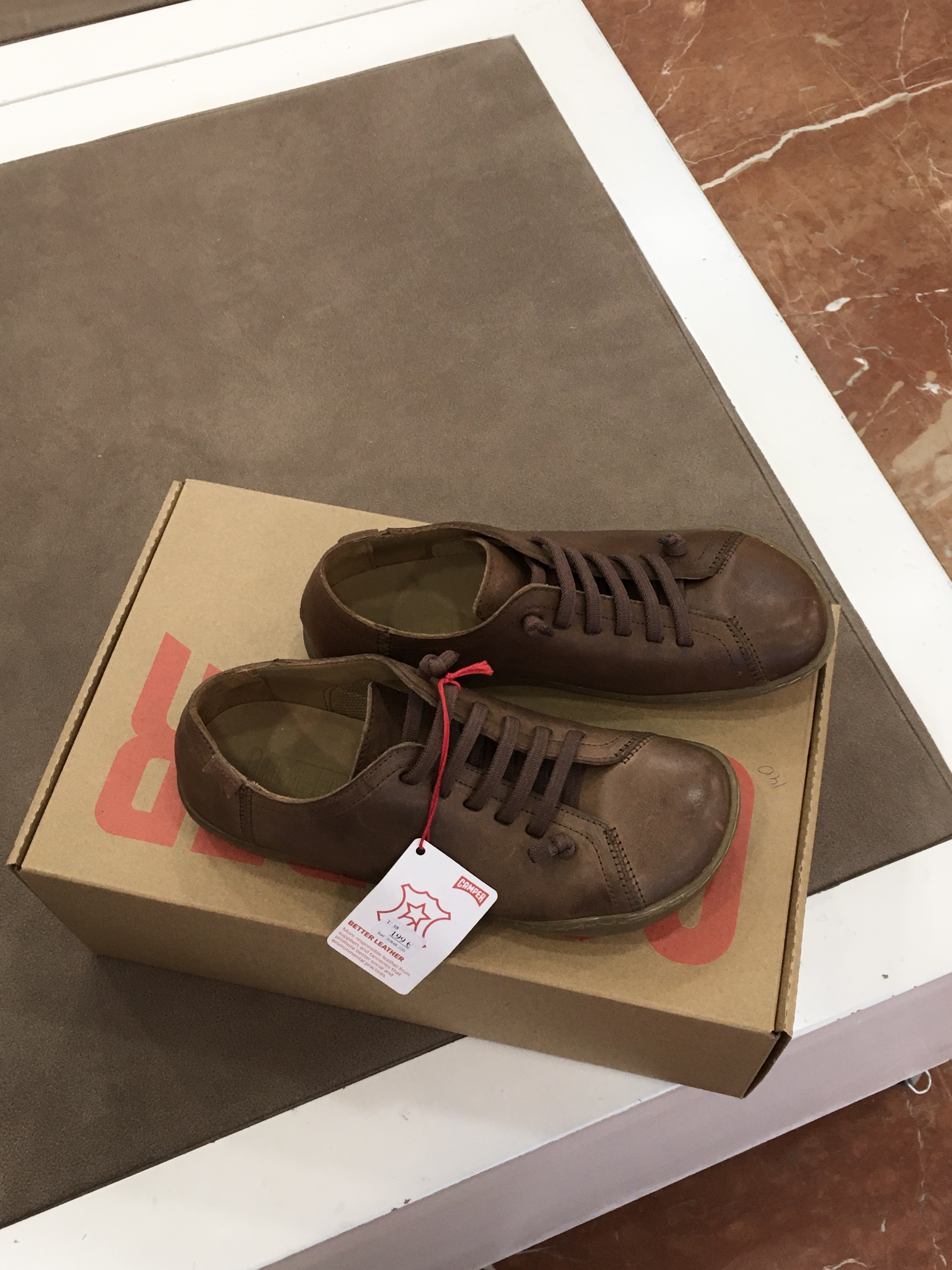 Camper Men Peu Cami Sneakers Brown 착용 스타일