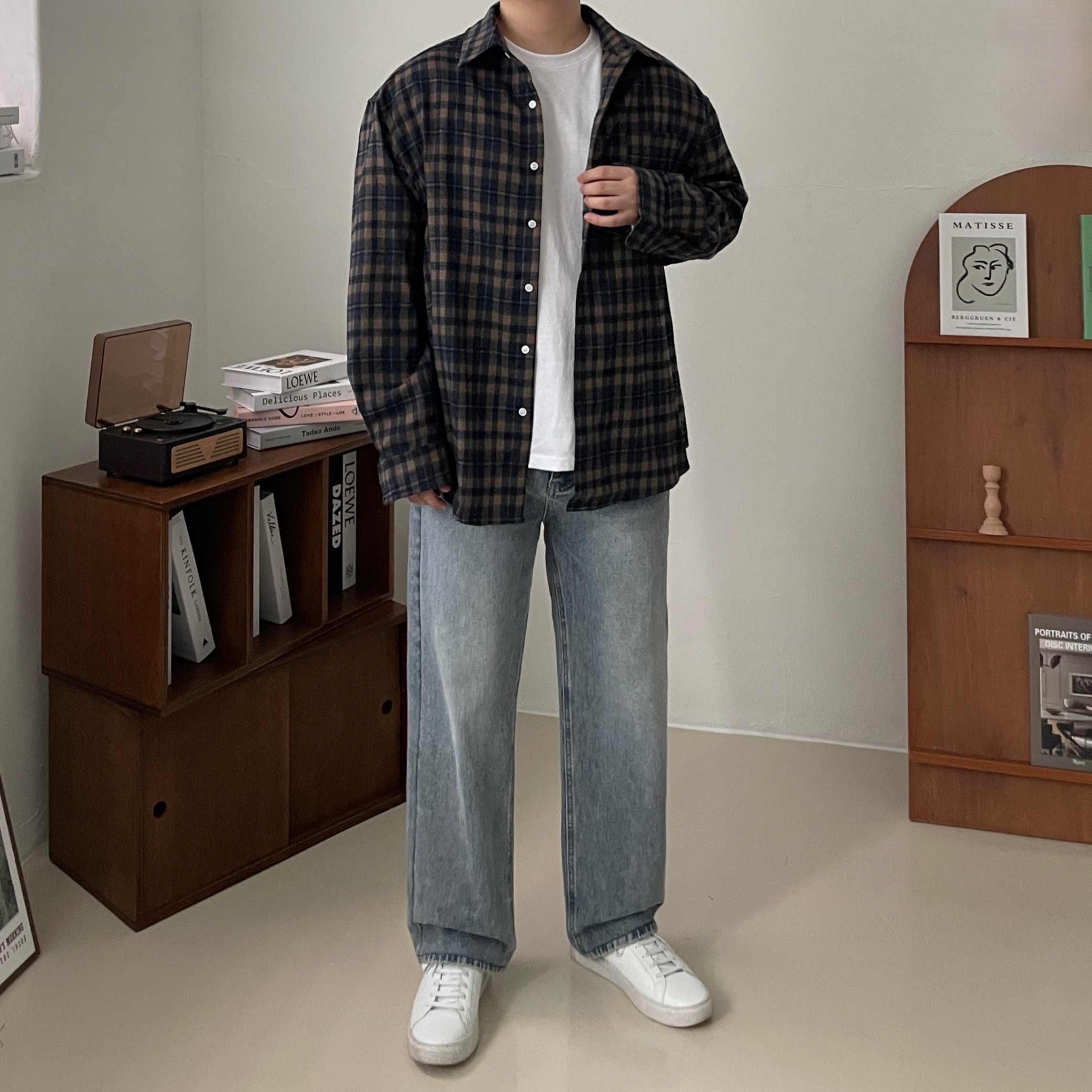 (W) Nike Air Force 1 '07 WB Flax Wheat 착용 스타일 - 3