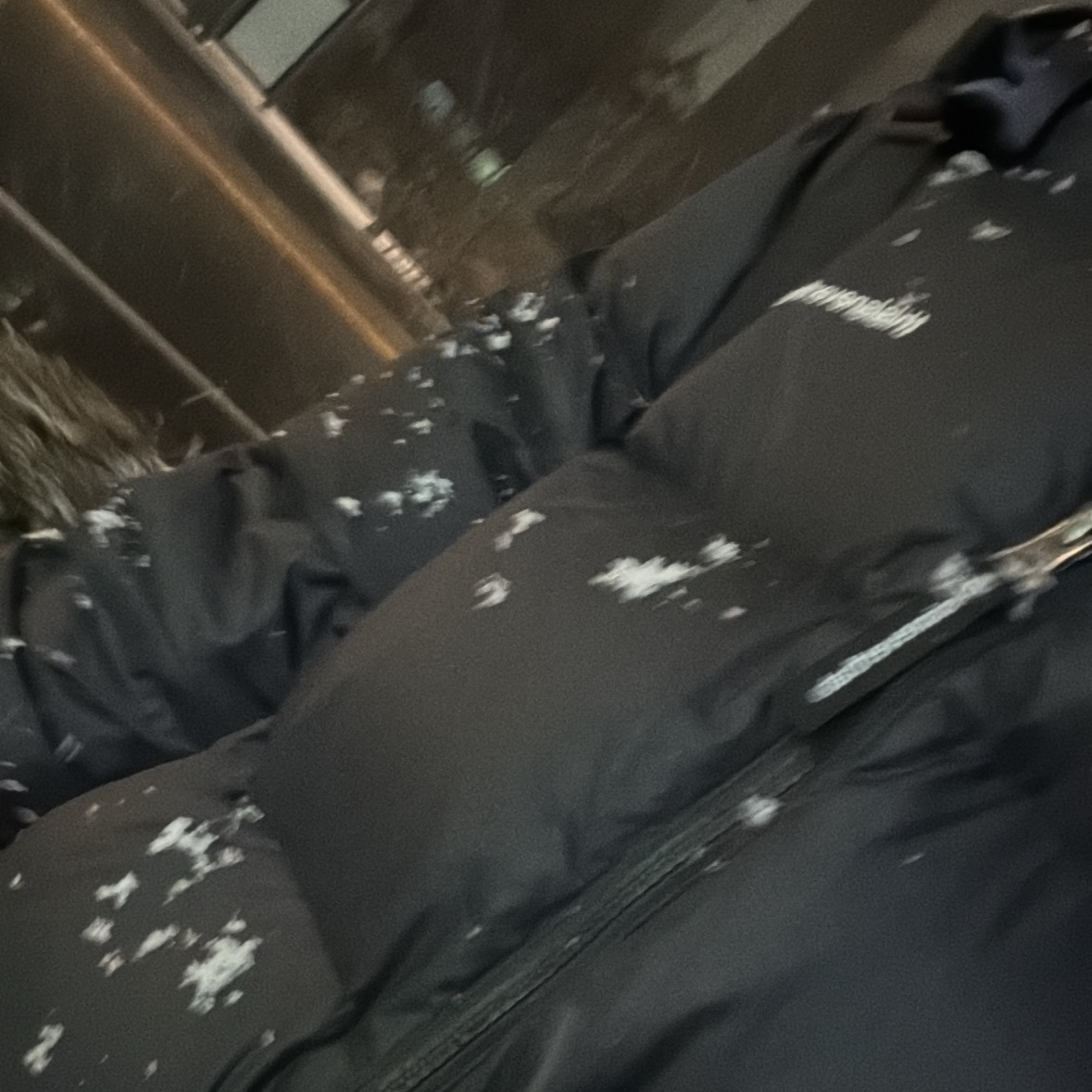 Thisisneverthat Pertex T Down Jacket Black 착용 스타일