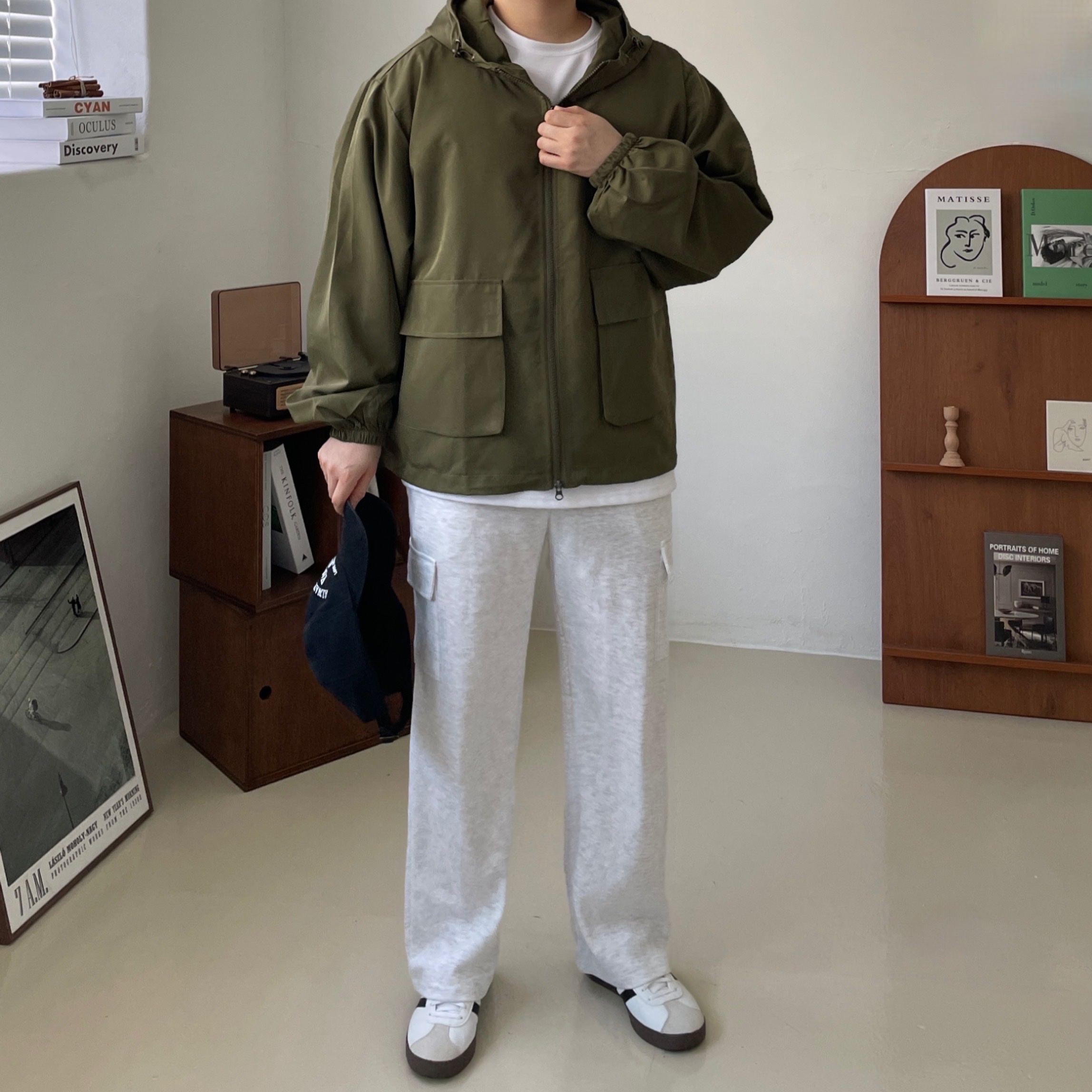 Adidas Samba OG Cloud White 착용 스타일 - 8