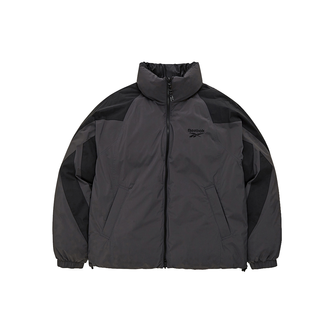 REJU4FD52CG Reebok Vector Reversible Down Jacket Charcoal