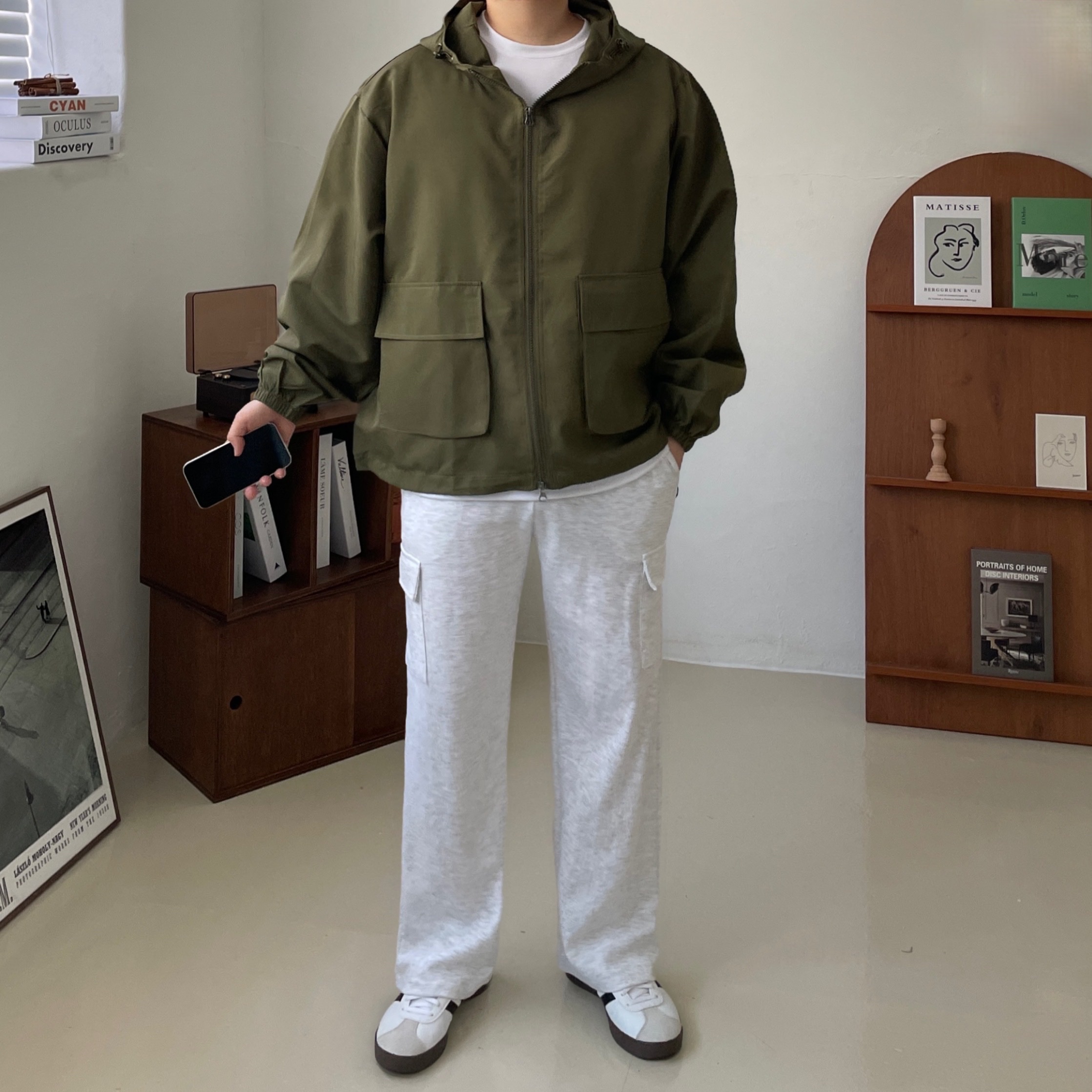 Adidas Samba OG Cloud White 착용 스타일 - 7