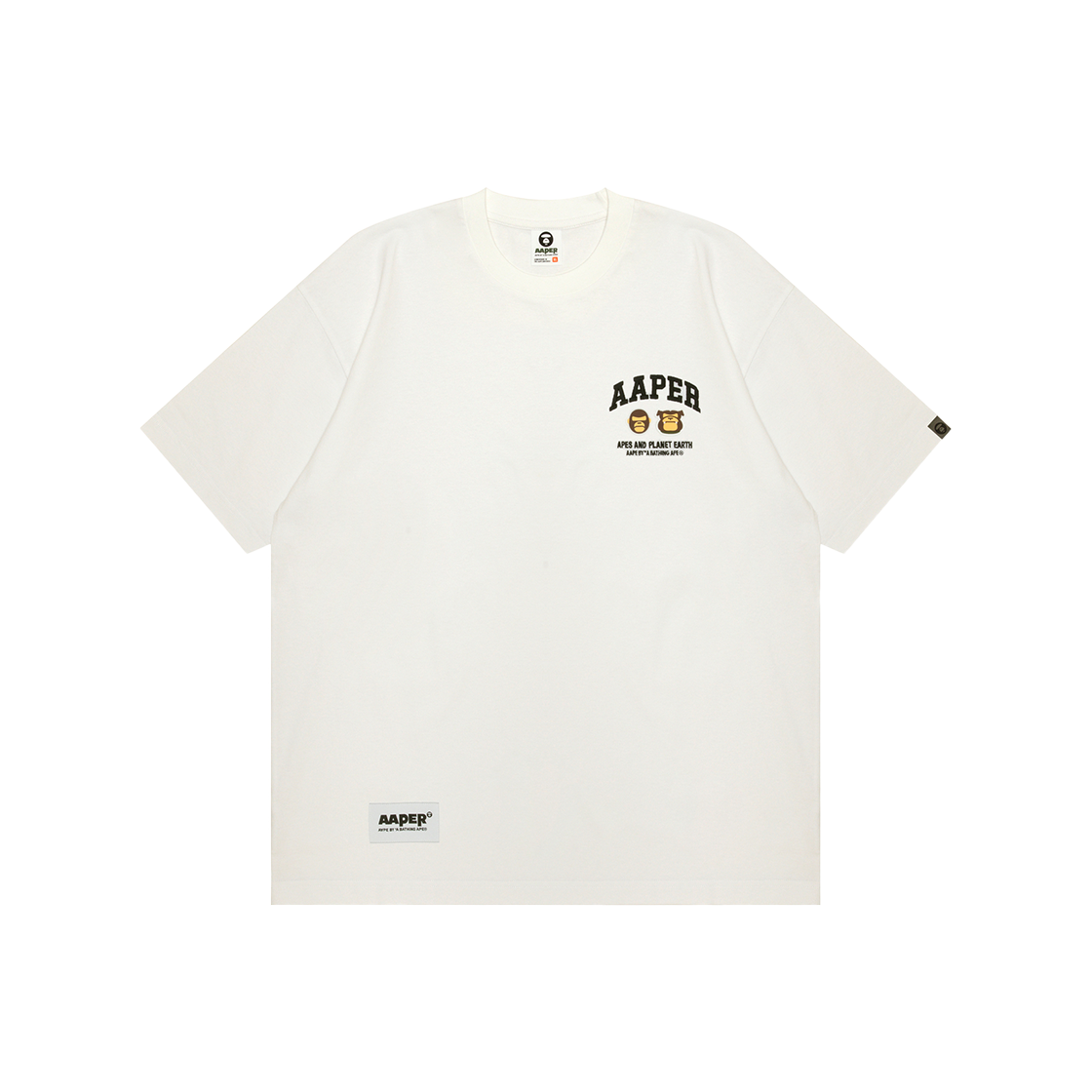 KM5BTSSAP21WT AAPE Basic Aaper Tee White - 25SS