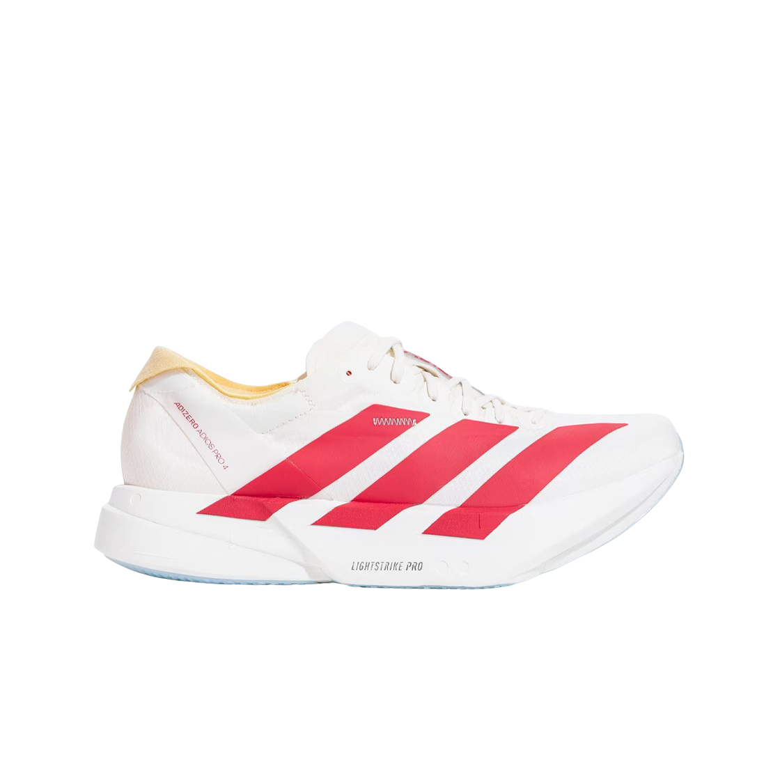 아디다스 아디제로 아디오스 프로 4 오프 화이트 세미 루시드 레드(Adidas Adizero Adios Pro 4 Off White Semi Lucid Red)