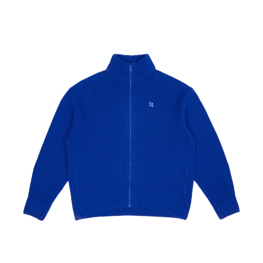 Ader Error Sig; TRS Tag Knit Zip-Up 01 Z-Blue