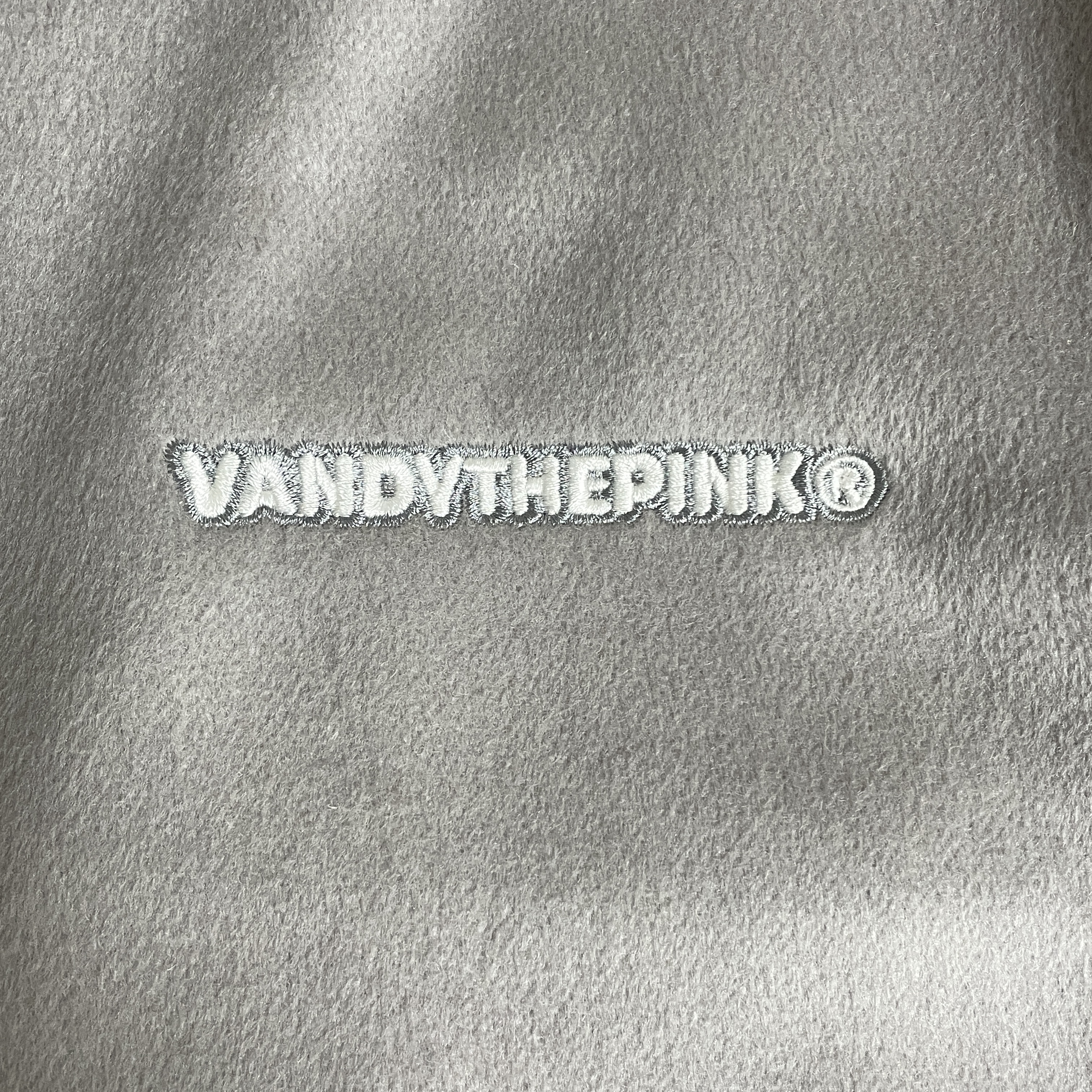 Vandy The Pink x Pokemon Pikachu Flower Varsity Jacket Grey 착용 스타일 - 3