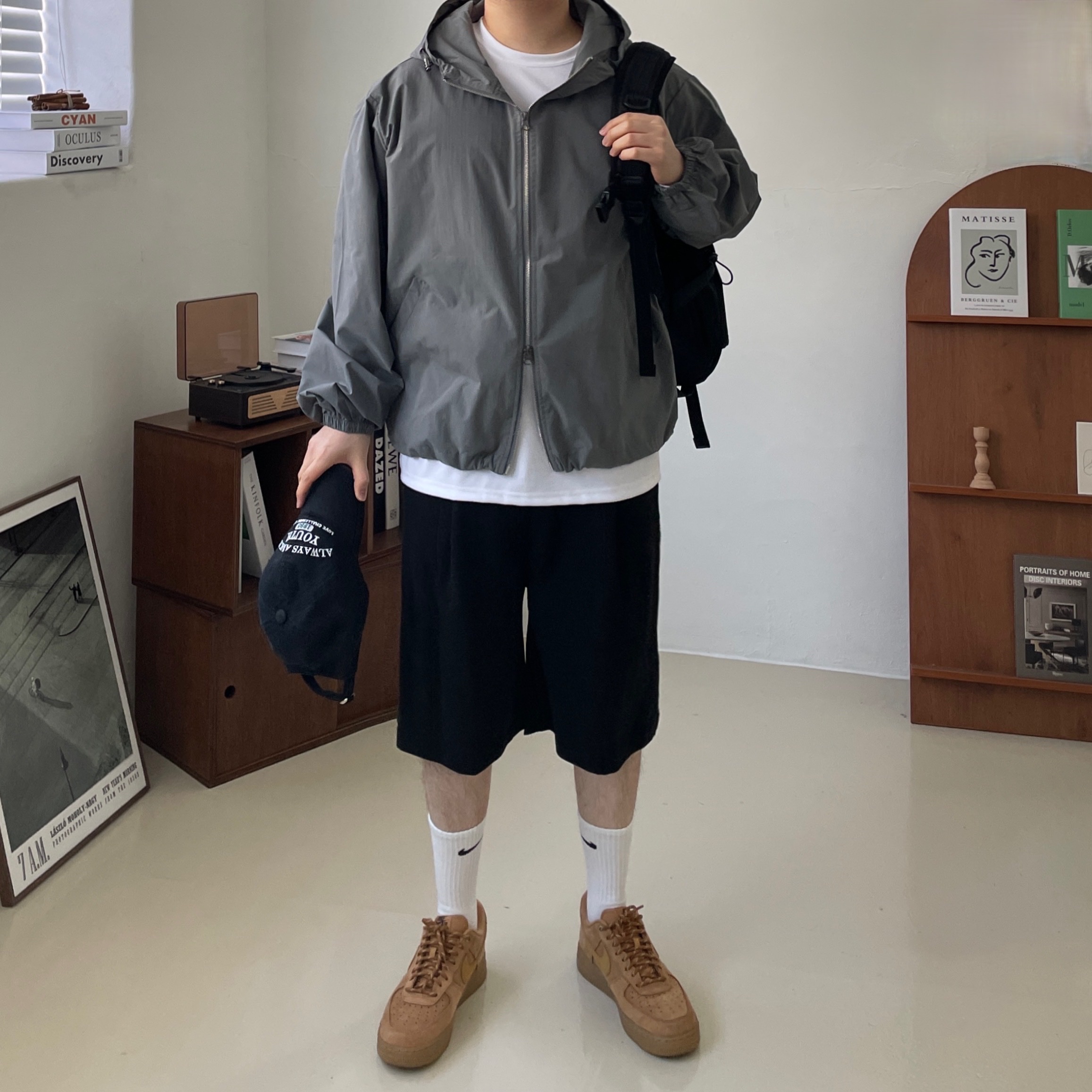 Nike x Supreme Air Force 1 Low Flax 착용 스타일 - 1