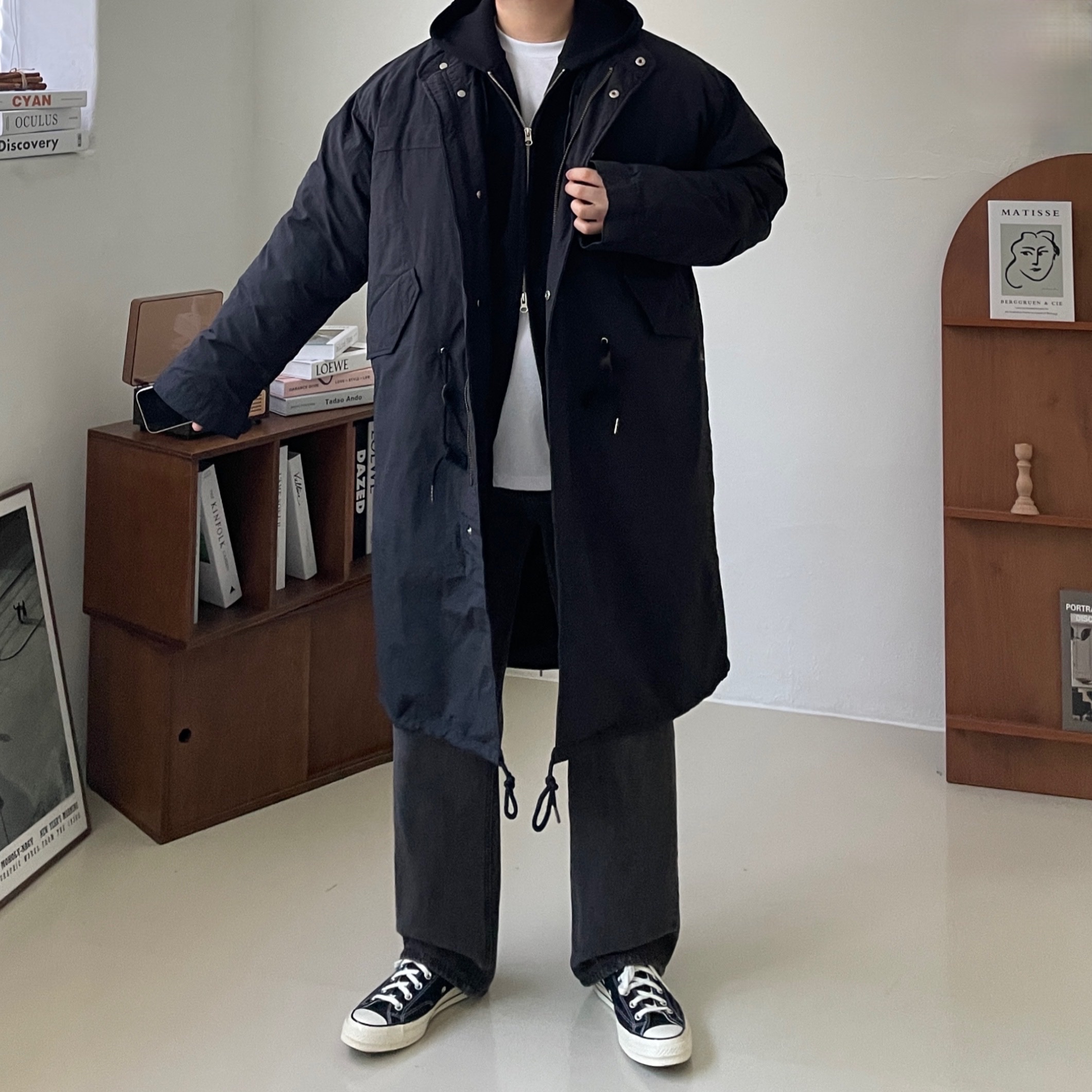 Converse Chuck 70 Ox Black - Standard 착용 스타일 - 8