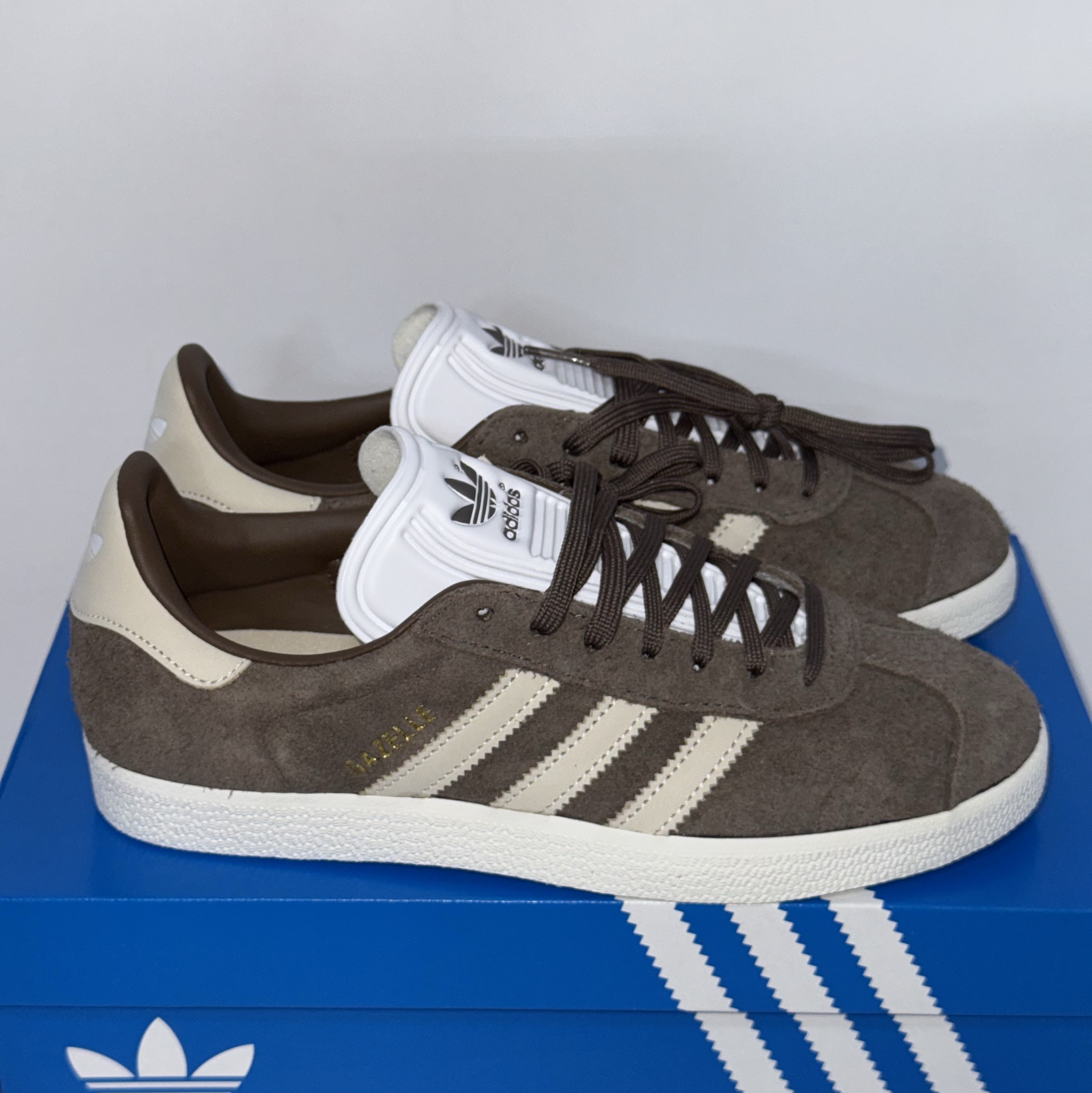 (W) Adidas Gazelle Earth Strata Wonder White Off White 착용 스타일 - 2