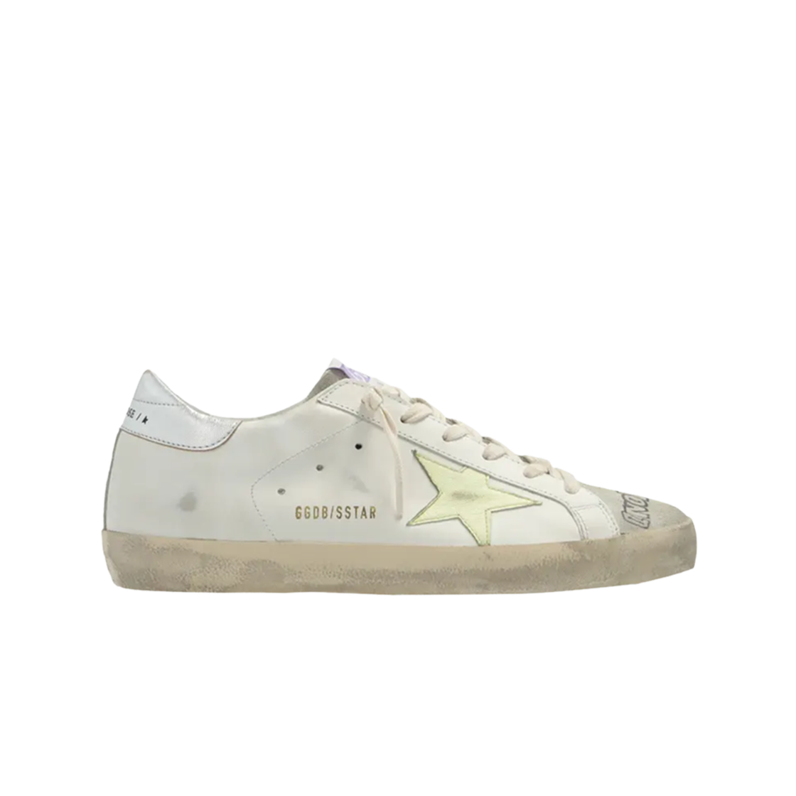GWF00101-F003187-11169 (W) Golden Goose Superstar White Yellow Sneakers