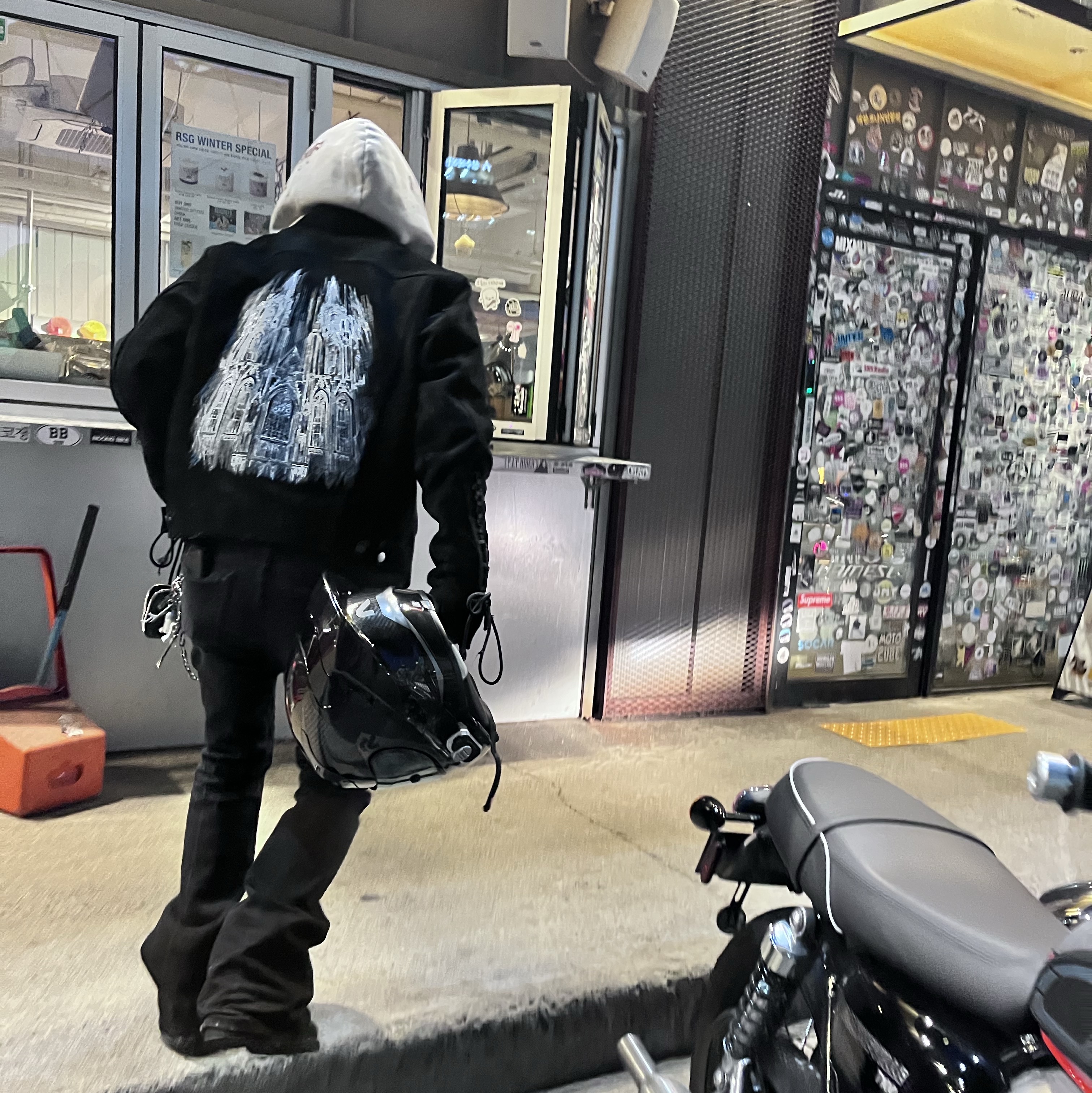 Undermycar Mu.30 Anti Fxxking Logo Play Stretch Flare Black Jeans, Timberland Premium 6 inch Waterproof Boot Black Nubuck - Wide 착용 스타일 - 1