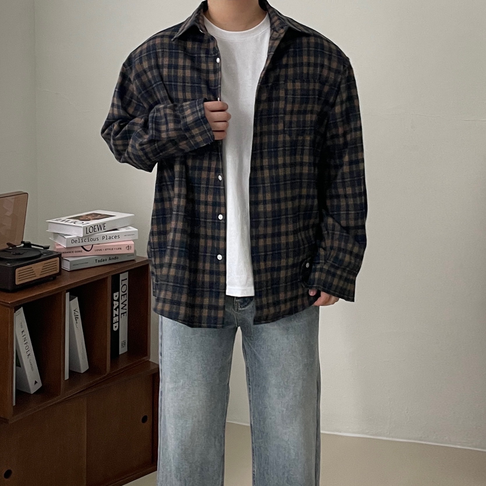 (W) Nike Air Force 1 '07 WB Flax Wheat 착용 스타일 - 4