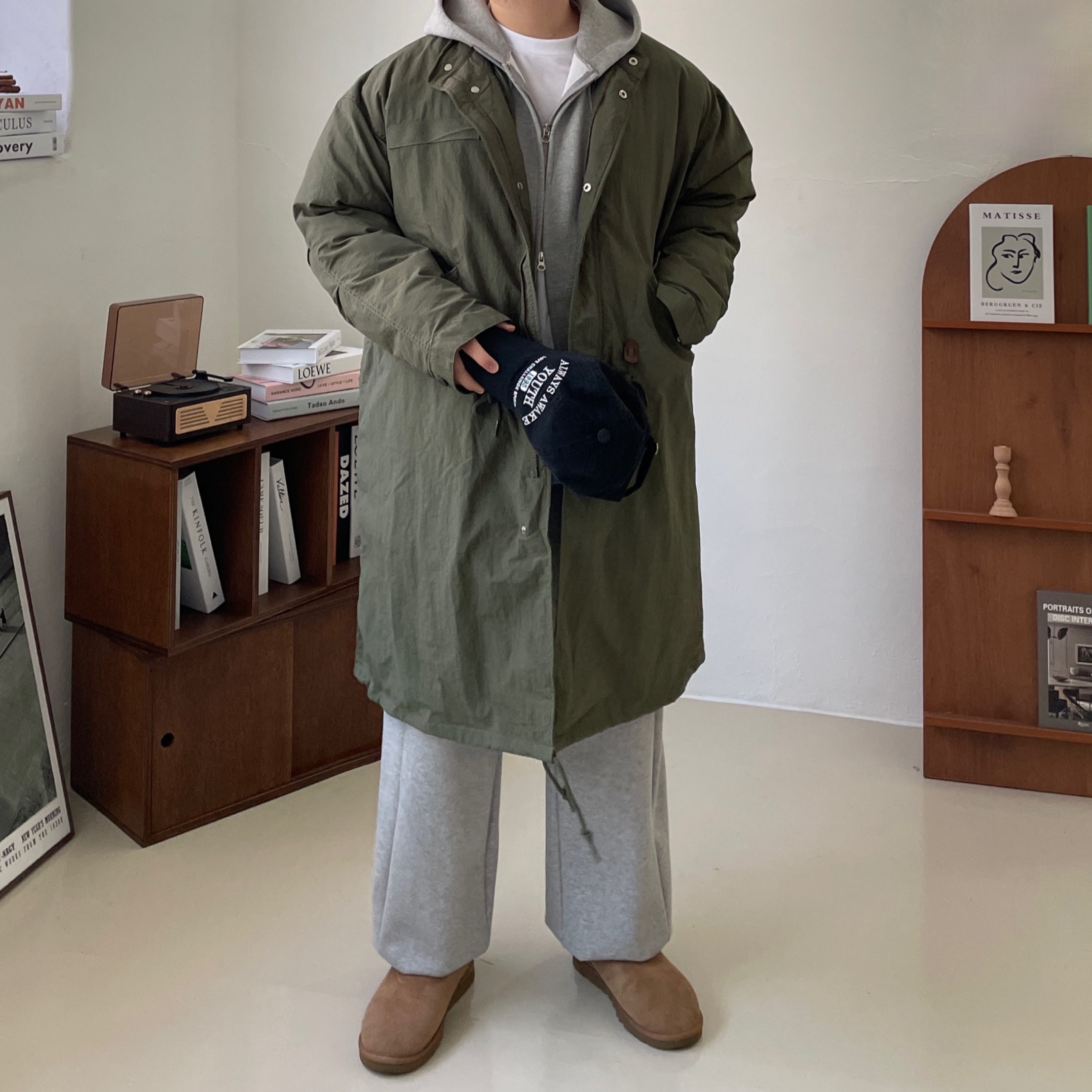 UGG Classic Mini Boots Chestnut 착용 스타일 - 1
