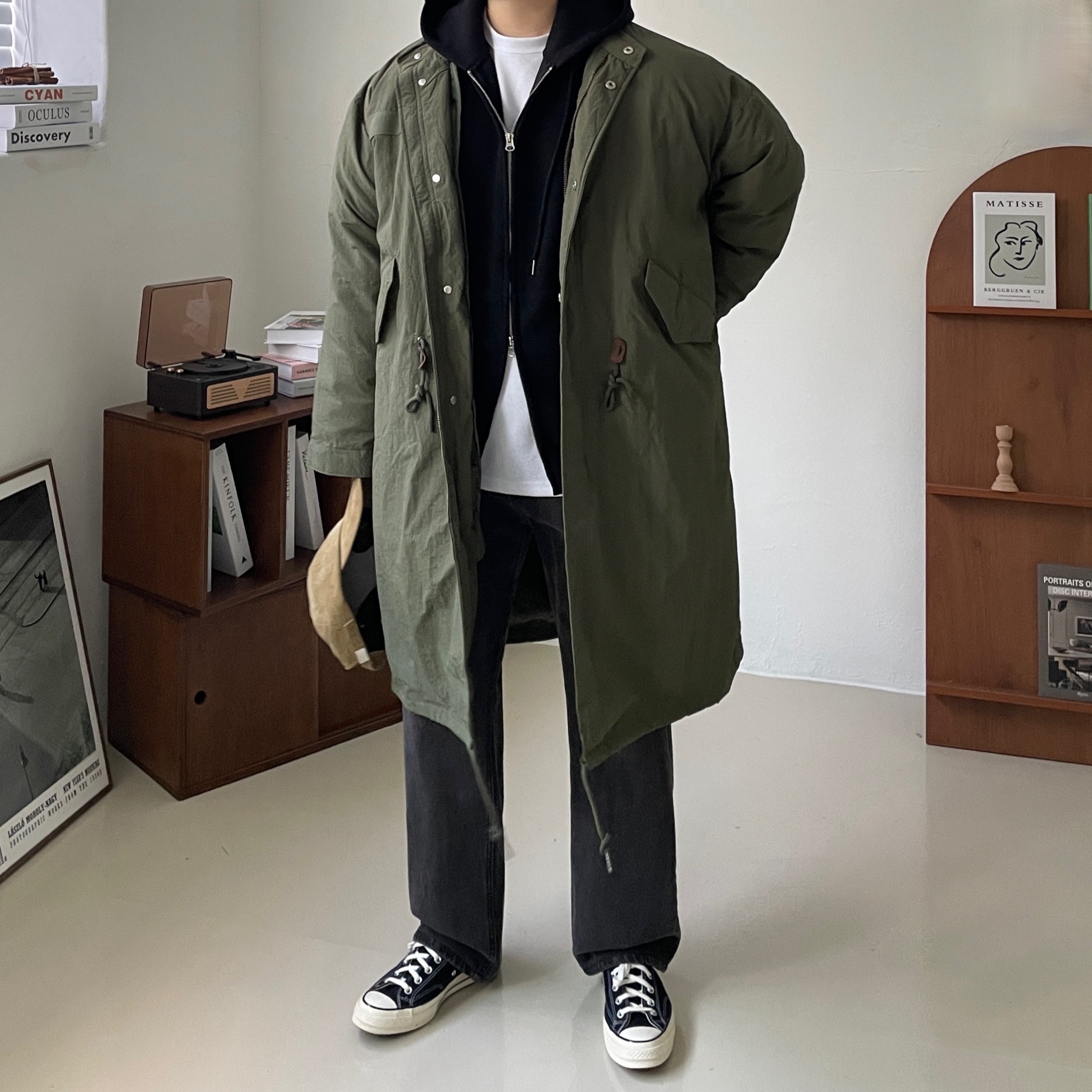 Converse Chuck 70 Ox Black - Standard 착용 스타일 - 5