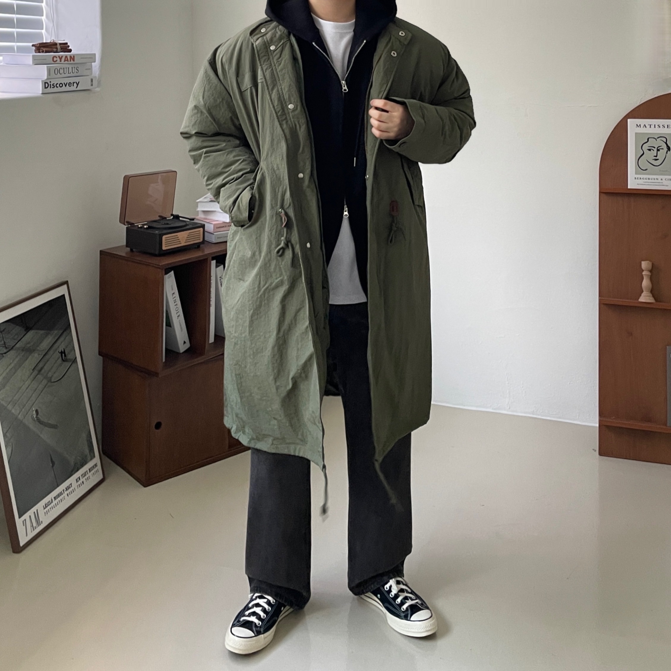 Converse Chuck 70 Ox Black - Standard 착용 스타일 - 4