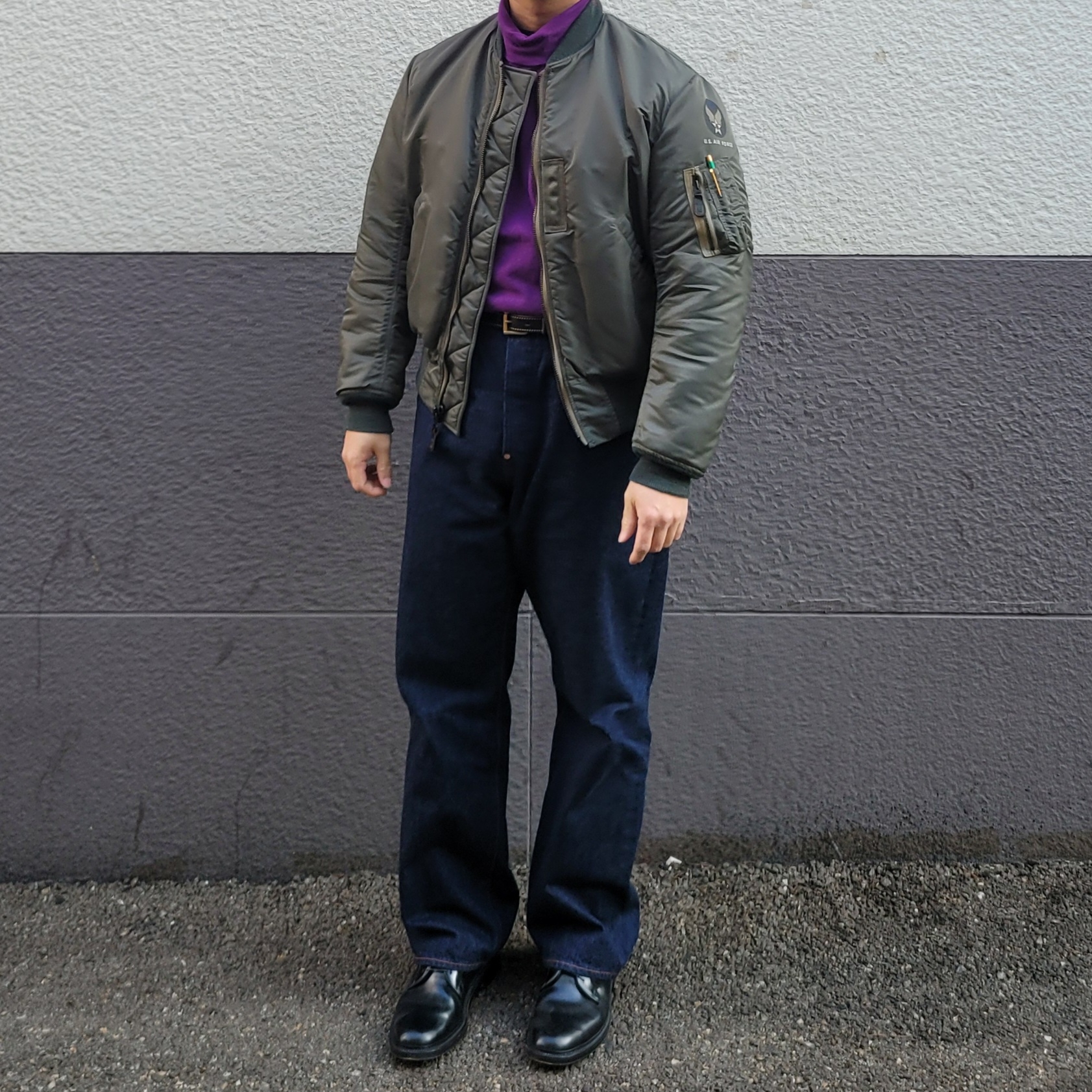 Alden 9901 Cordovan Plain Toe Blucher Oxford Black - E 착용 스타일 - 2