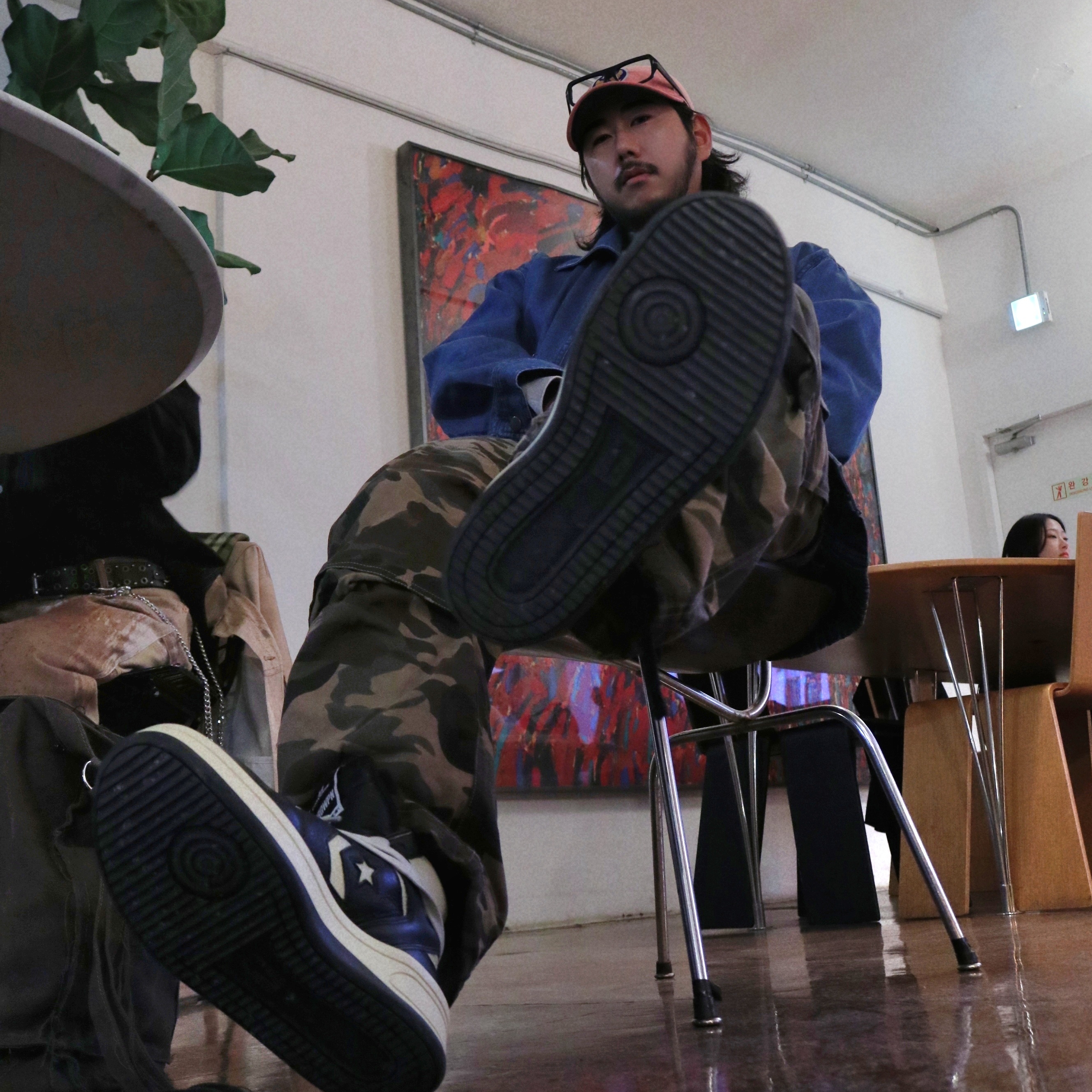 Converse x Drkshdw Turbowpn Black Cream 착용 스타일