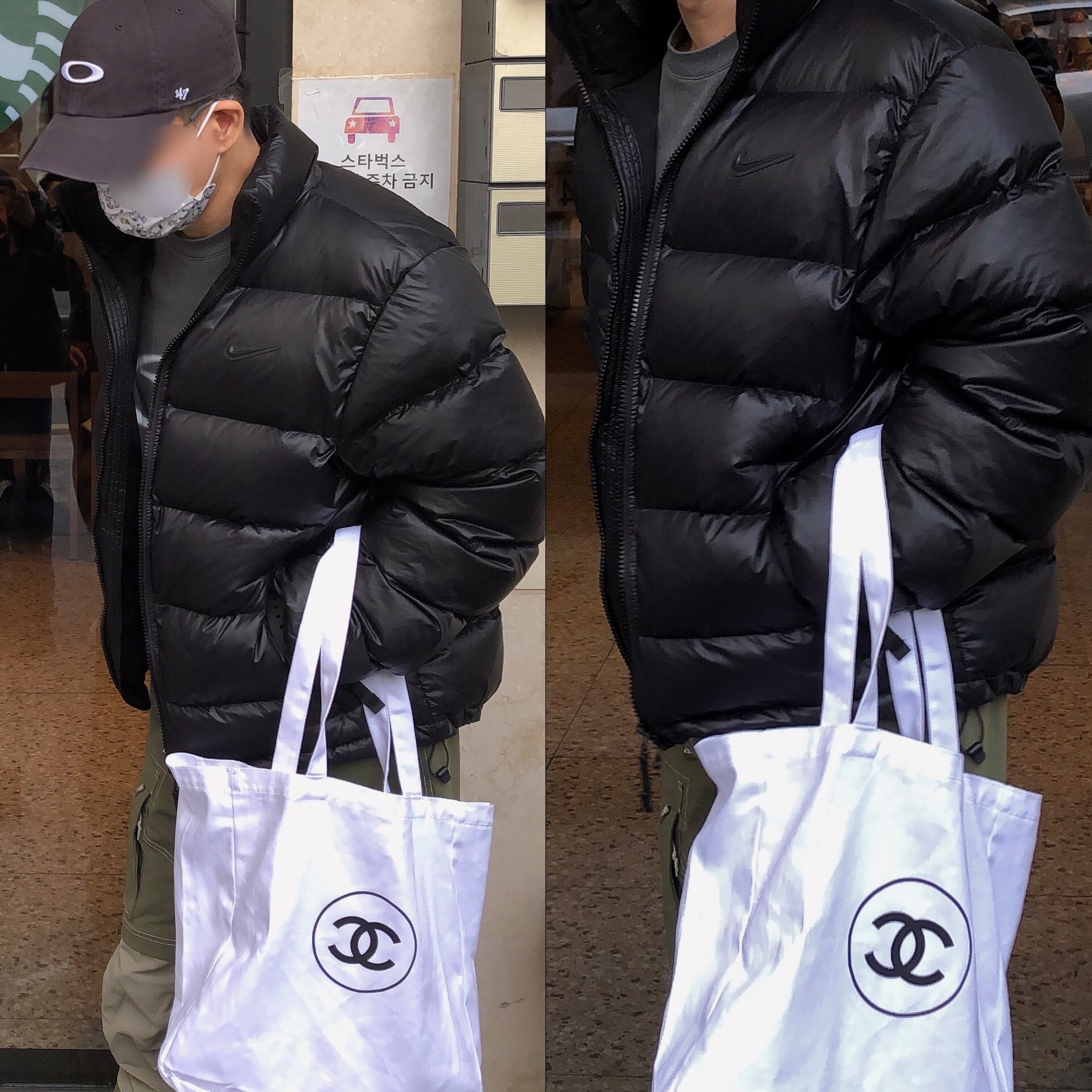 Oakley Remix Dad Hat Blackout, Nike x Drake Nocta Puffer Jacket Black - US/EU 착용 스타일