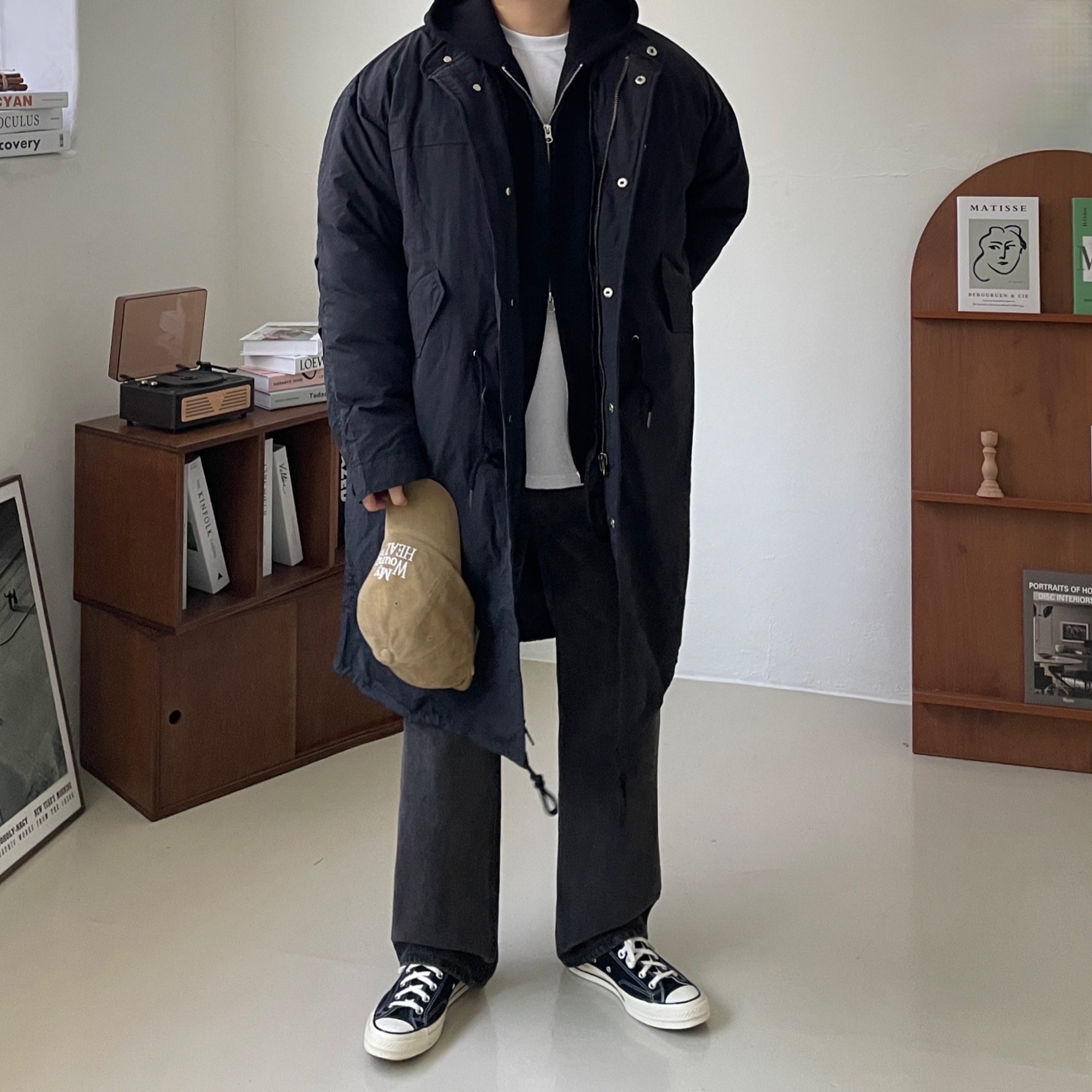 Converse Chuck 70 Ox Black - Standard, Converse Chuck 70 Hi Black 착용 스타일 - 3