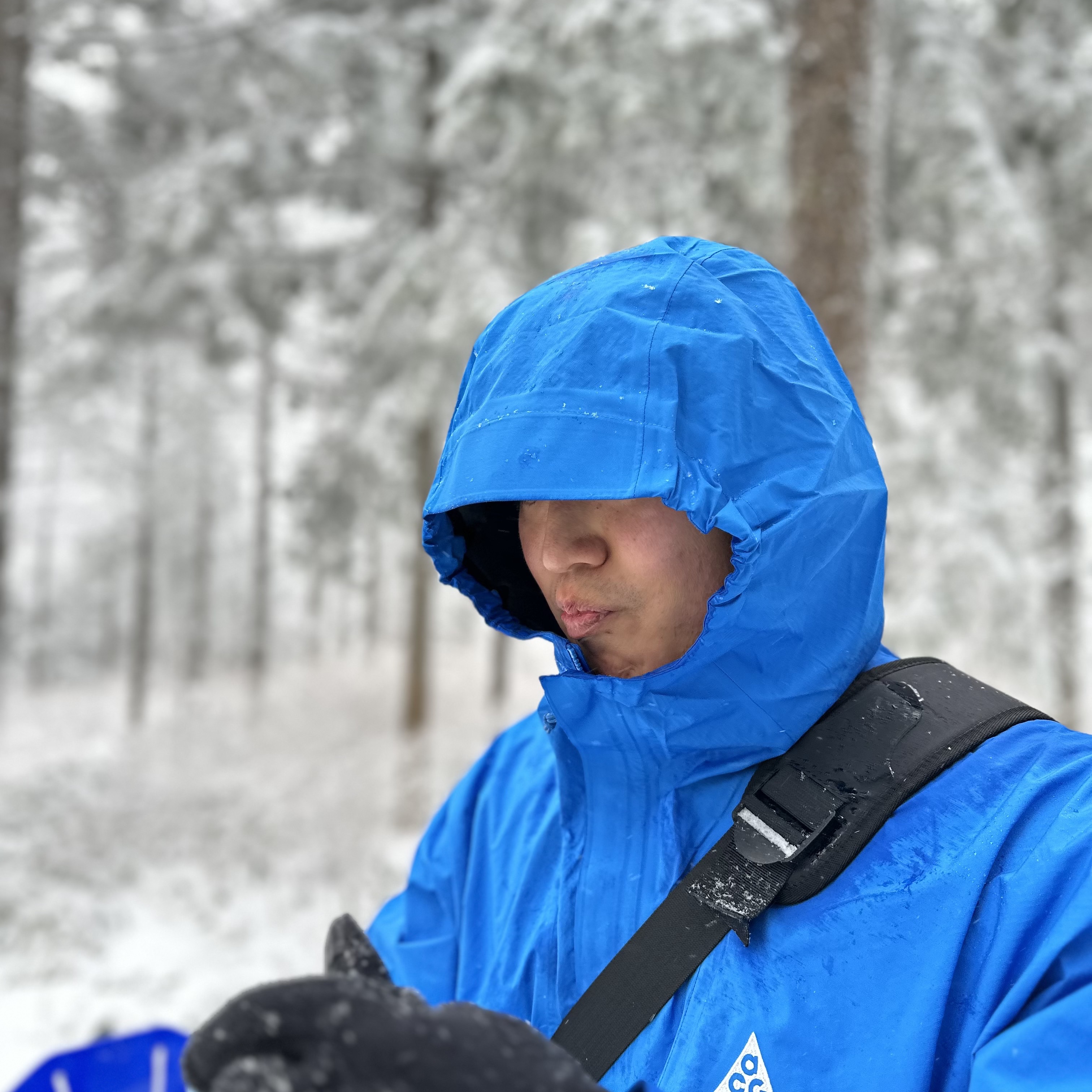 Nike ACG Storm-Fit ADV Cascade Rains Full Zip Jacket Light Photo Blue Summit White - Asia, Nike ACG Smith Summit Cargo Pants Light Bone - Asia 착용 스타일 - 1
