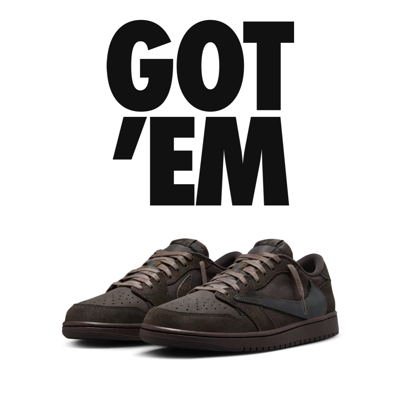 Jordan 1 x Travis Scott Retro Low OG SP Velvet Brown and Dark Mocha 착용 스타일