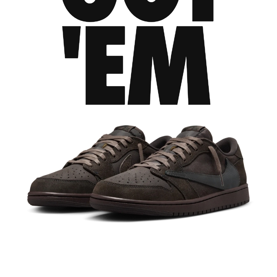 Jordan 1 x Travis Scott Retro Low OG SP Velvet Brown and Dark Mocha 착용 스타일