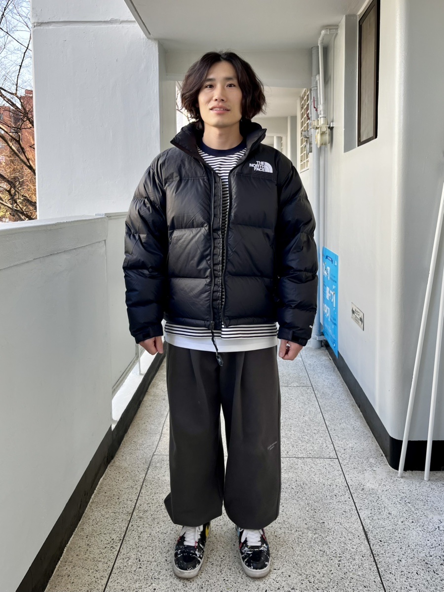 The North Face 1996 Retro Nuptse Down Jacket TNF Black, Undermycar Mu.03 Anti Fxxking Logo Play Oversized Sweat Jogger Black 착용 스타일 - 1