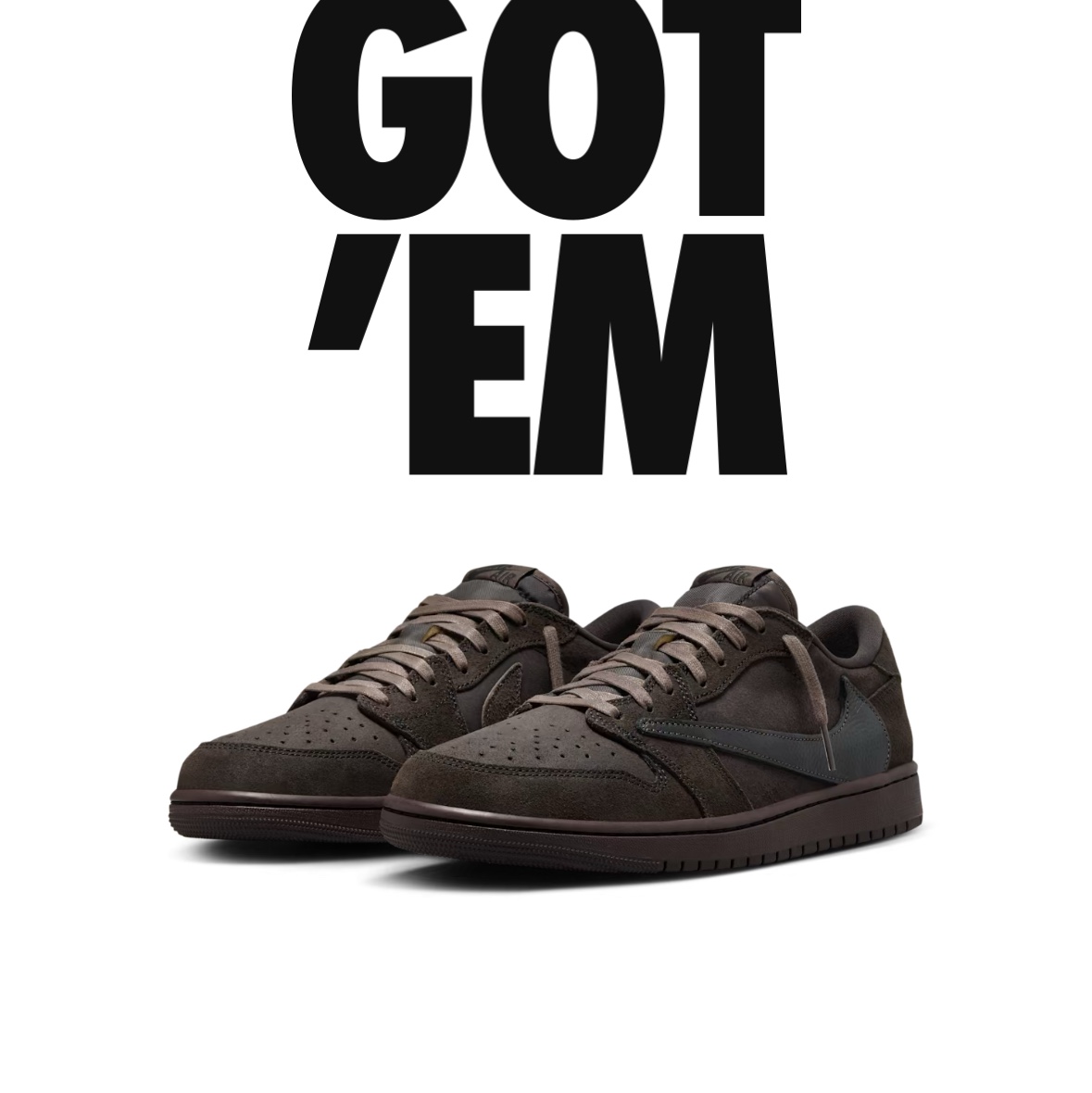 Jordan 1 x Travis Scott Retro Low OG SP Velvet Brown and Dark Mocha 착용 스타일
