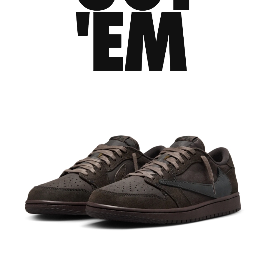 Jordan 1 x Travis Scott Retro Low OG SP Velvet Brown and Dark Mocha 착용 스타일