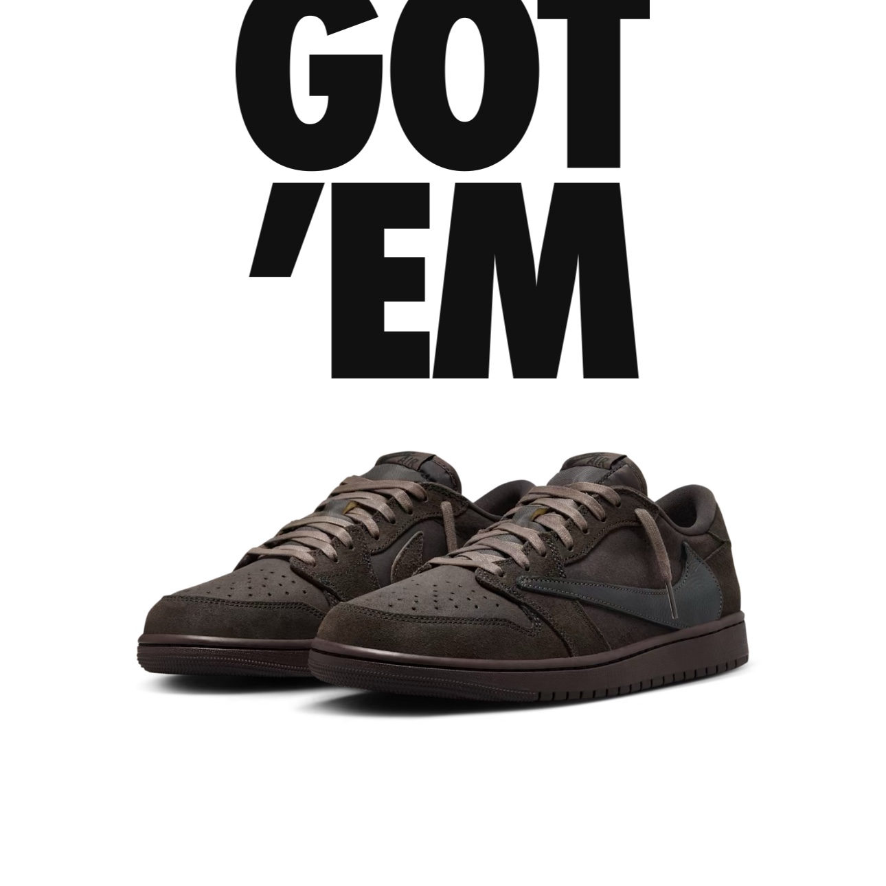 Jordan 1 x Travis Scott Retro Low OG SP Velvet Brown and Dark Mocha 착용 스타일