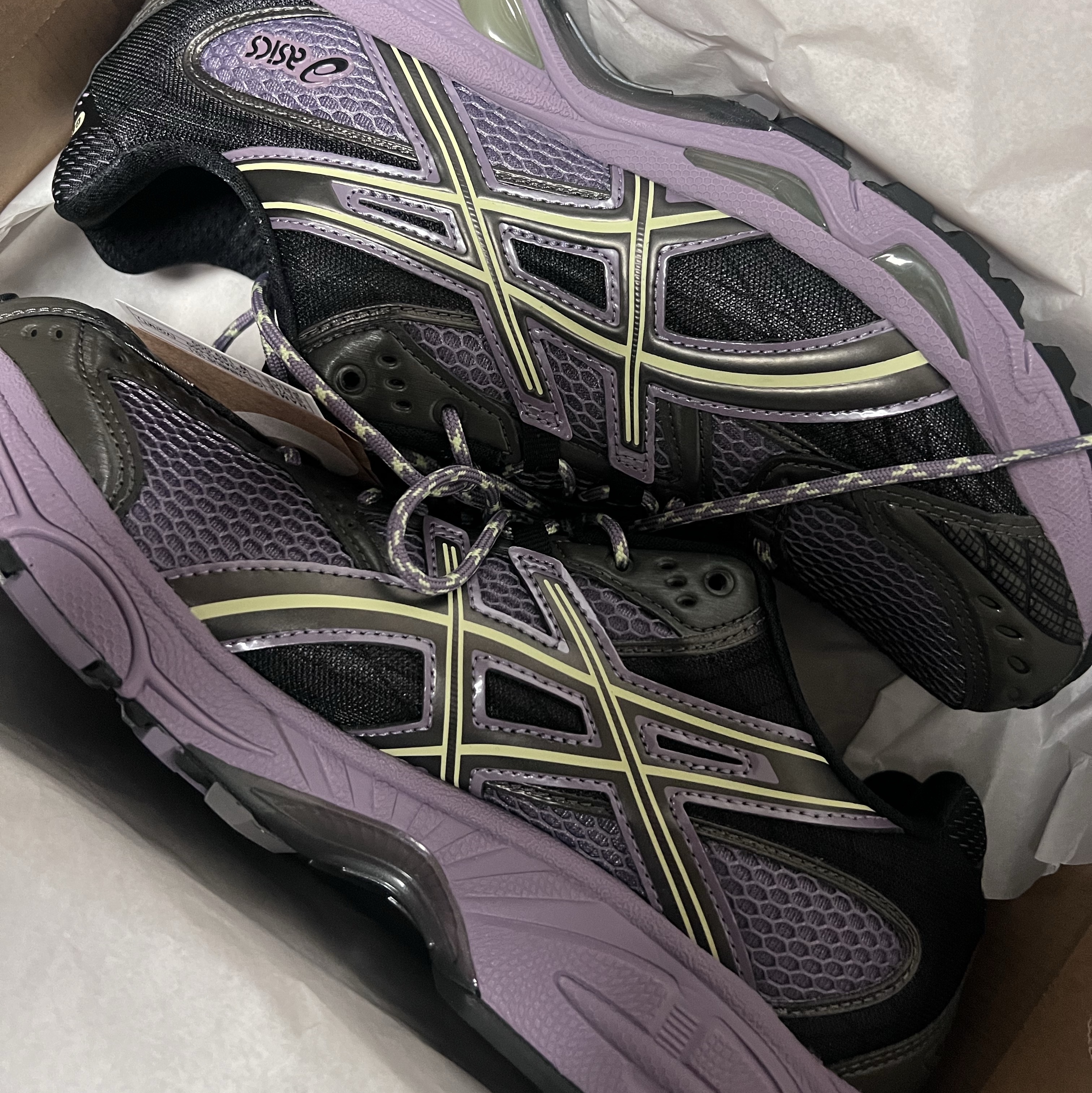 Asics Gel-Nimbus 10.1 Violet Quartz Cool Matcha 착용 스타일