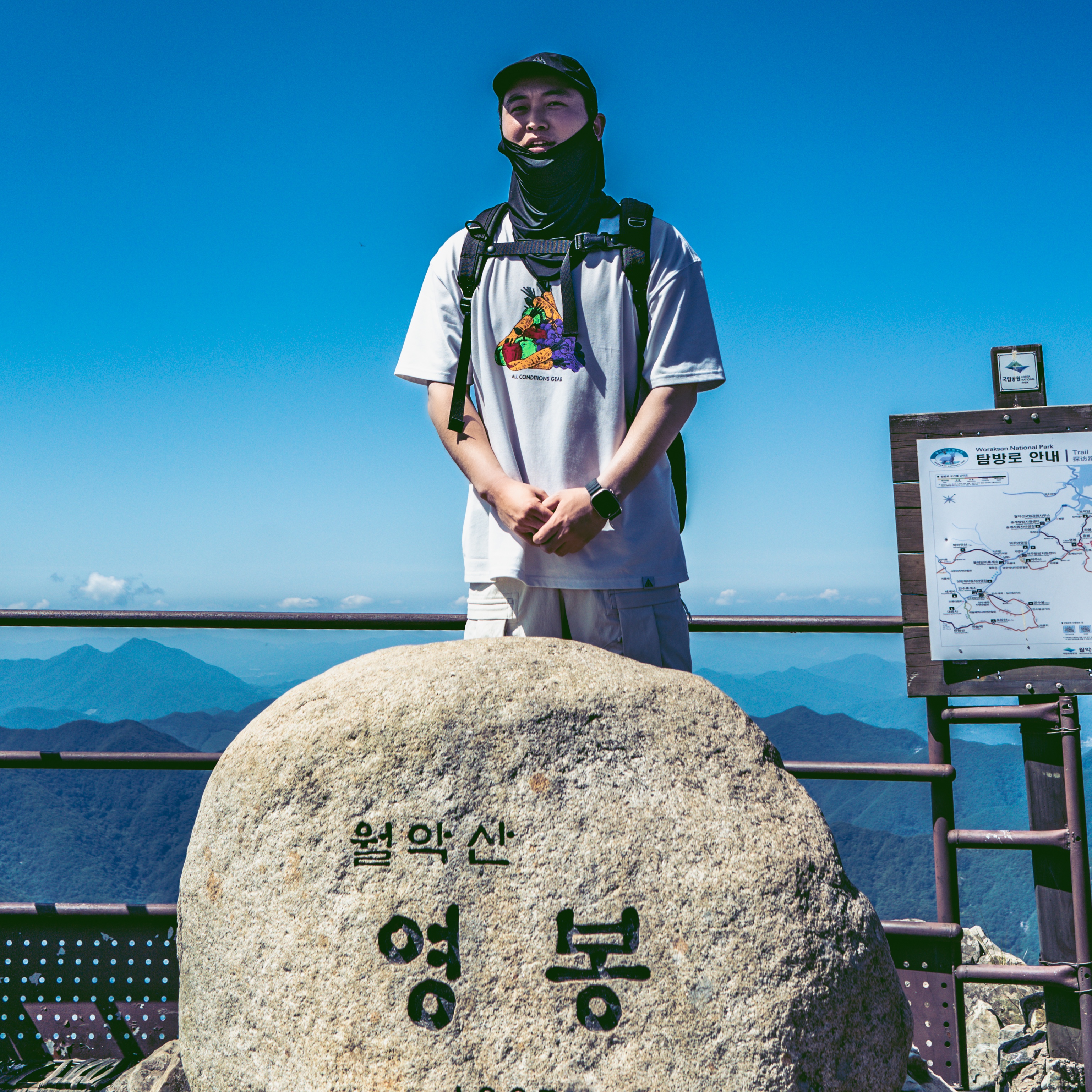 Nike ACG Fruit and Veggies T-Shirt - Asia, Nike ACG Smith Summit Cargo Pants Light Bone - Asia 착용 스타일 - 1