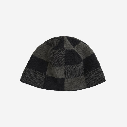 PL5PHE2002BK Polyteru Knit Beanie Light Patched
