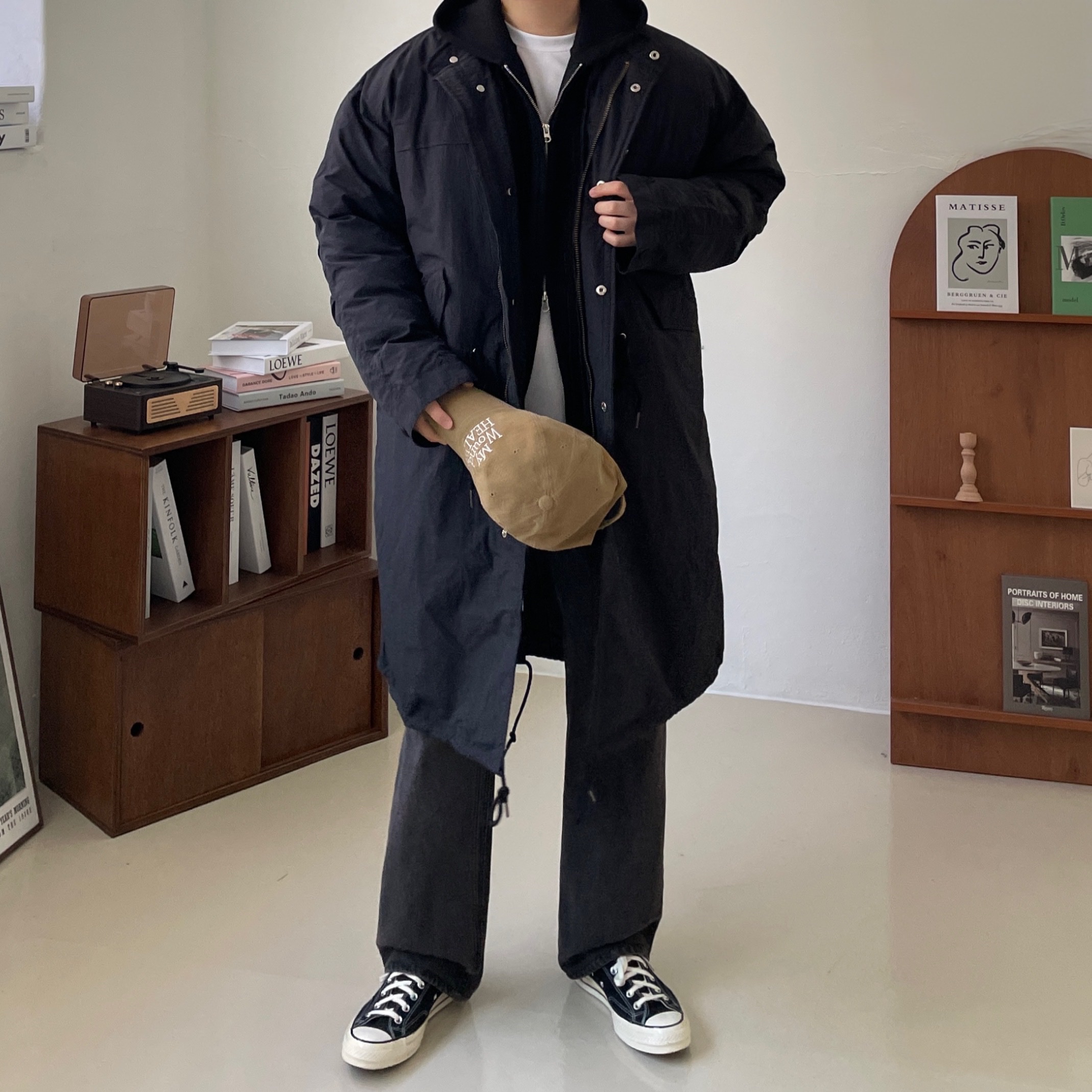 Converse Chuck 70 Ox Black - Standard, Converse Chuck 70 Hi Black 착용 스타일 - 5