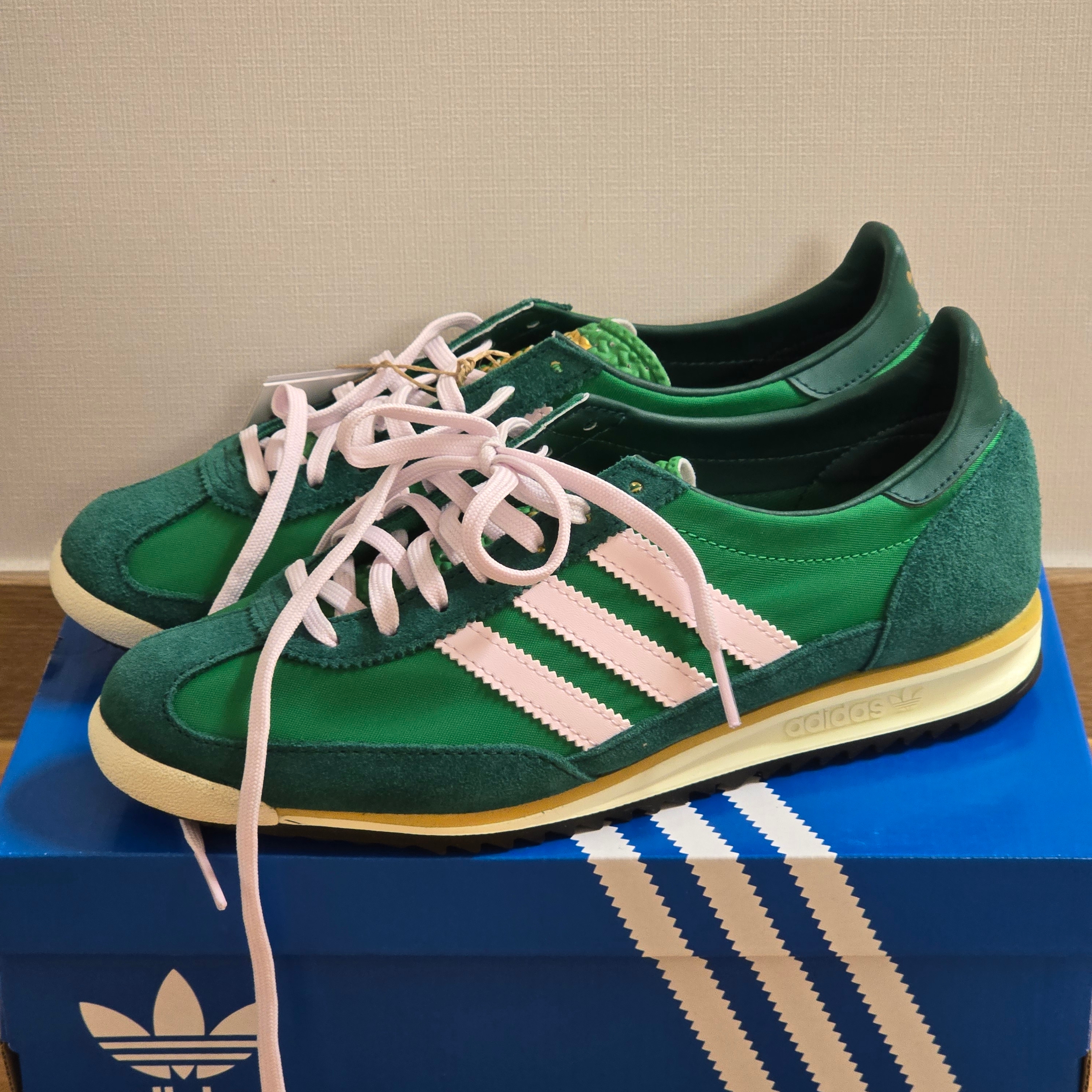 (W) Adidas SL 72 OG Night Indigo Semi Green Spark 착용 스타일