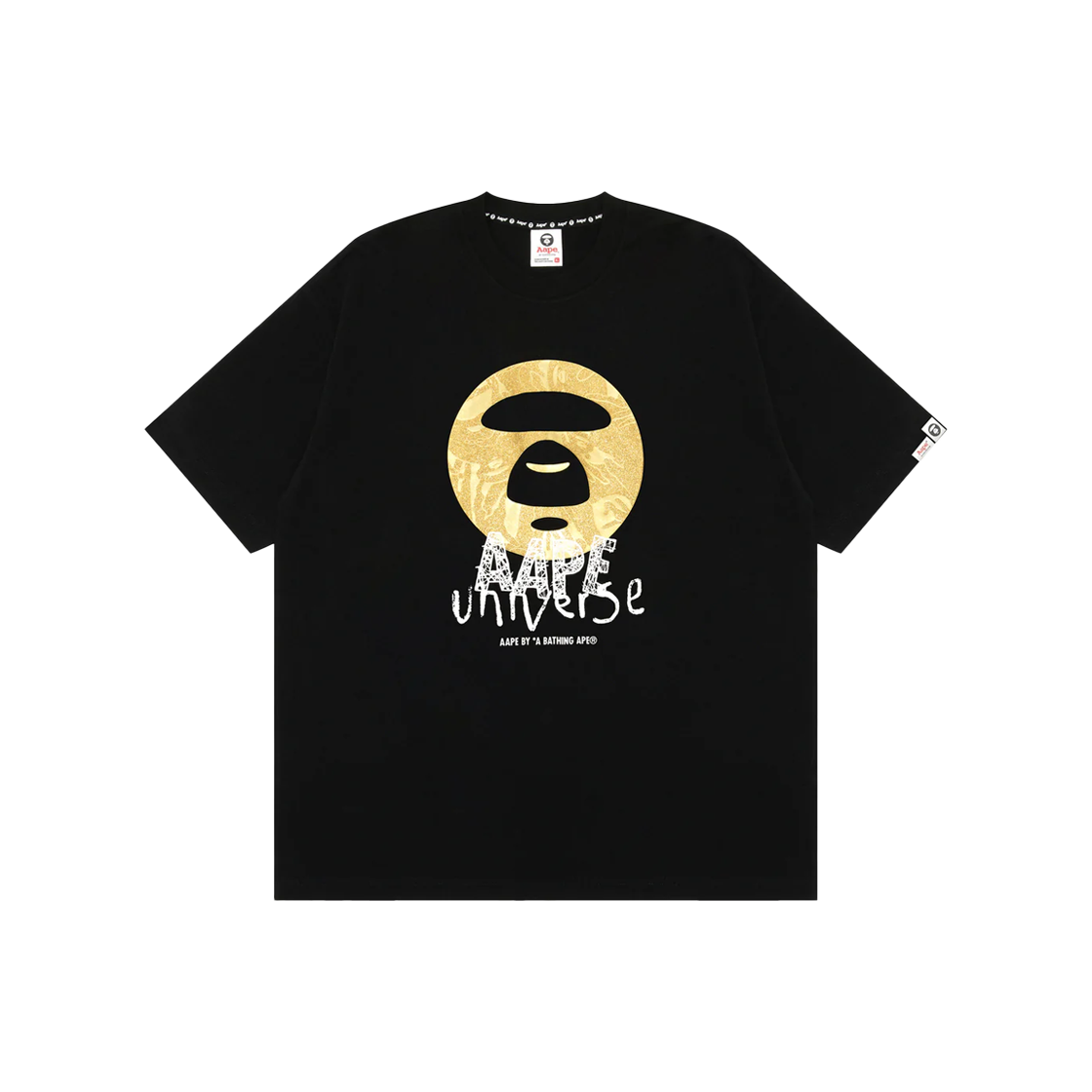KM5BTSSAP18BK AAPE Basic Universe Tee Black - 25SS