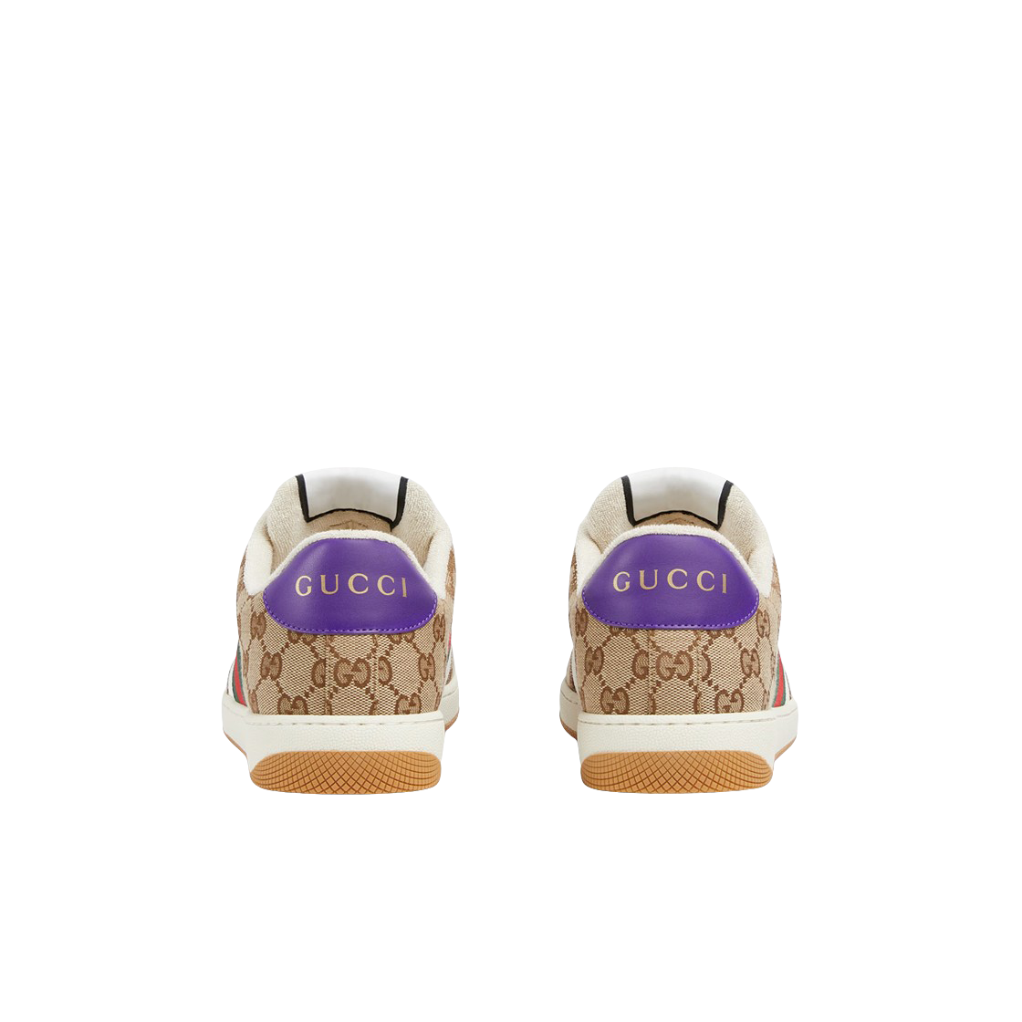 구찌 스크리너 스니커즈 베이지 다크 브라운(Gucci Screener Sneakers Beige Dark Brown) - 3
