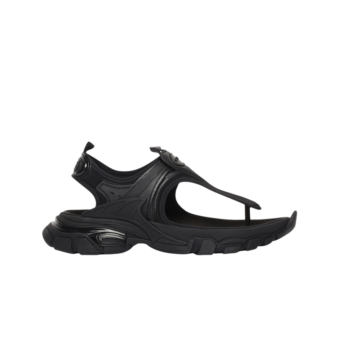 618089W2PA11000 (W) Balenciaga Track Thong Sandal Black