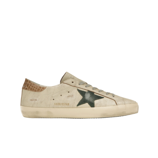 Golden Goose Superstar Cream Green